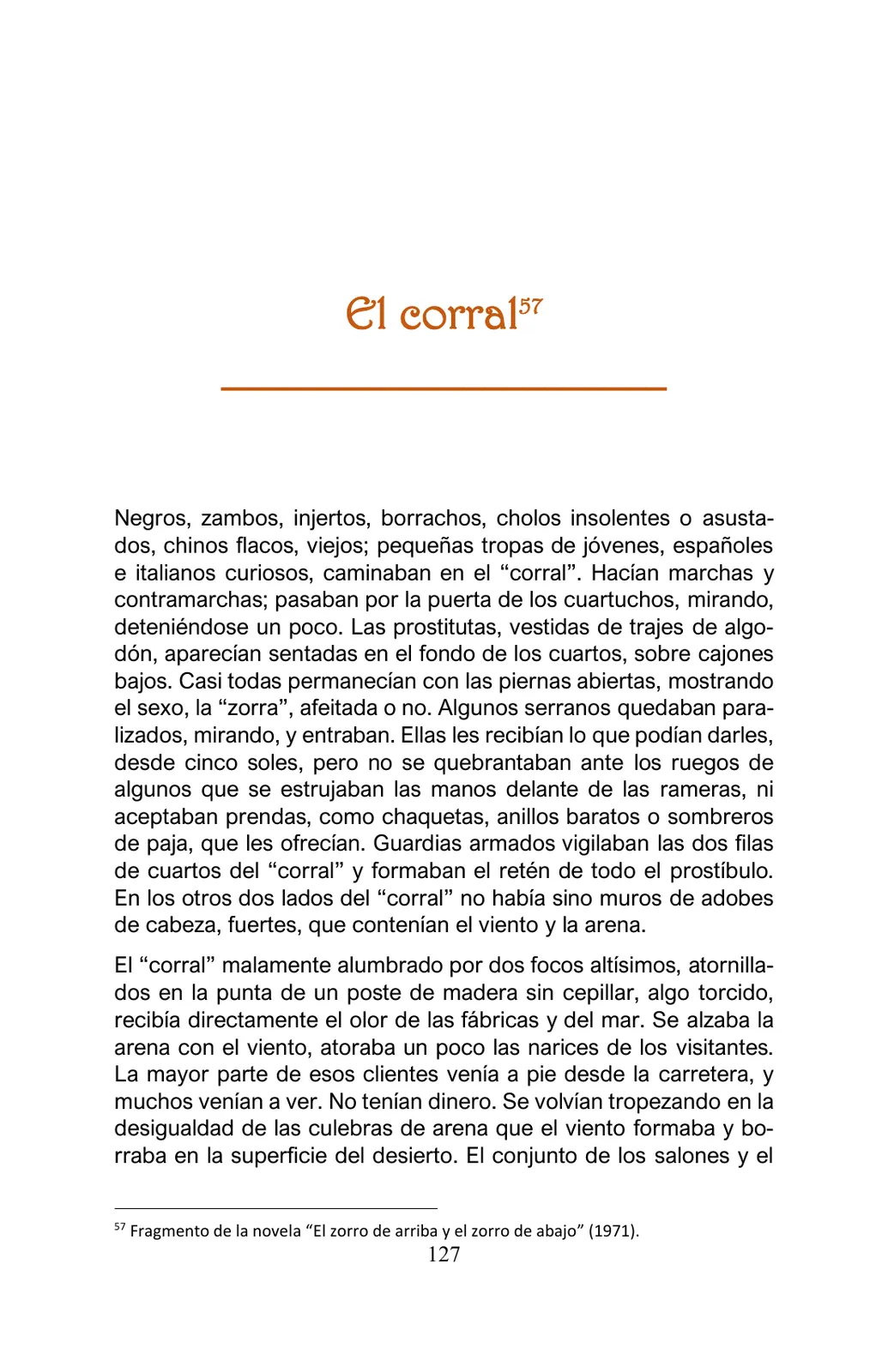 Página 127 de Arguedas, entre el fuego y el amor : textos seleccionados para estudiantes de Educación Básica · 2021
