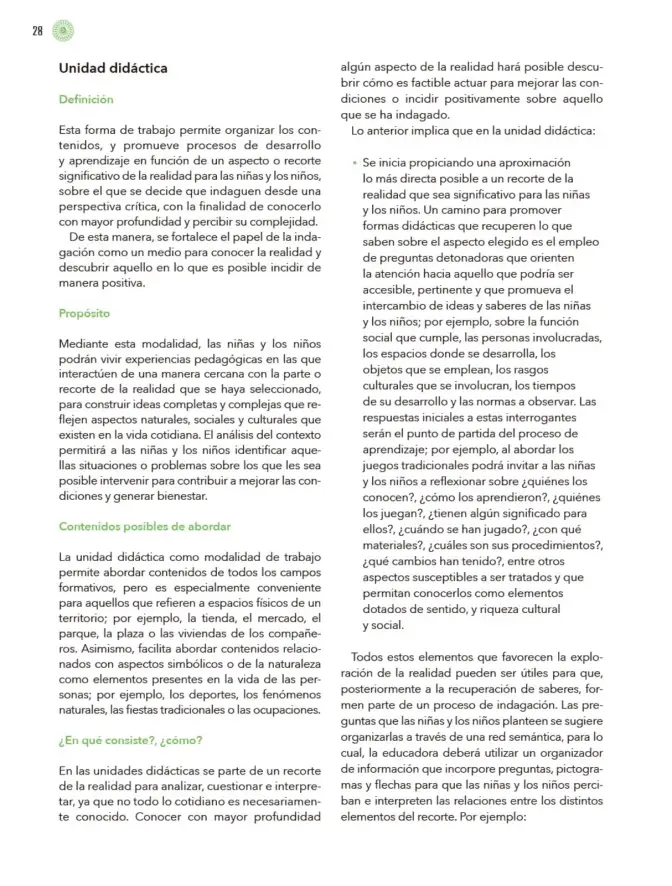 Página 29 de Modalidades de trabajo para la acción transformadora y el codiseño Libro de Educación Preescolar Grado 1°, 2°, 3° Ciclo Escolar 2025 - 2026