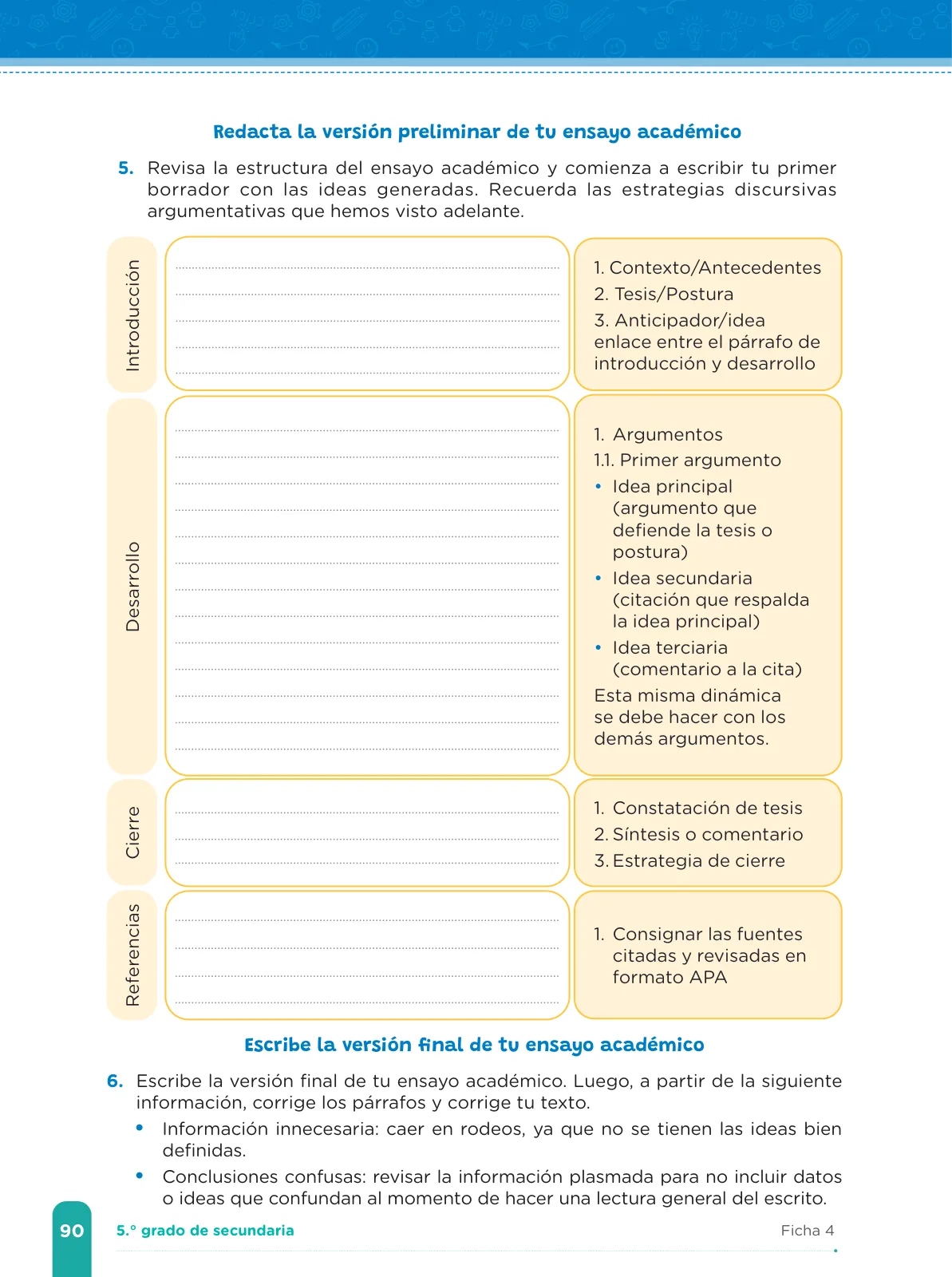 Miniatura página 92 de Fichas de aprendizaje de Comunicación 5 · 2024