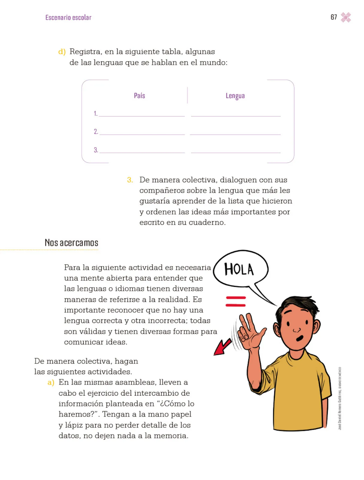 Página 70 de Proyectos Escolares.   Libro de Educación Primaria Grado 3°  Ciclo Escolar 2025 - 2026