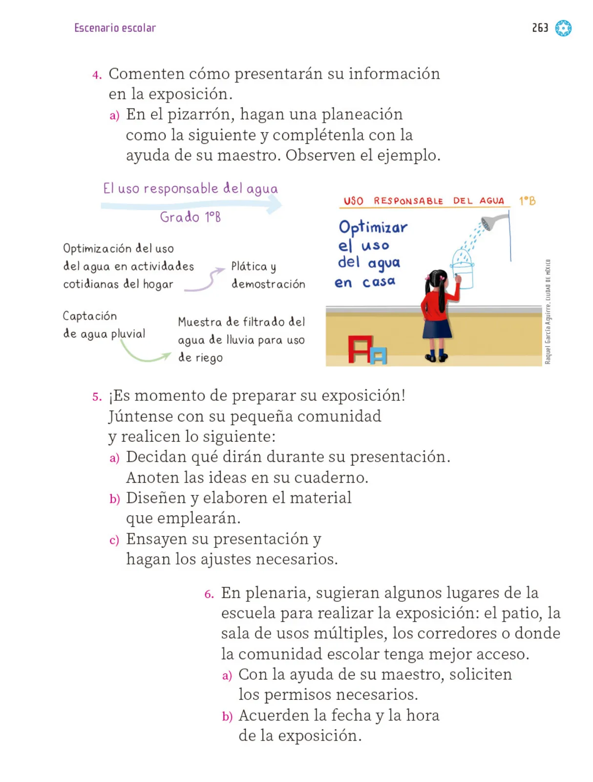 Página 264 de Proyectos Escolares. Libro de Educación Primaria Grado 1° Ciclo Escolar 2025 - 2026
