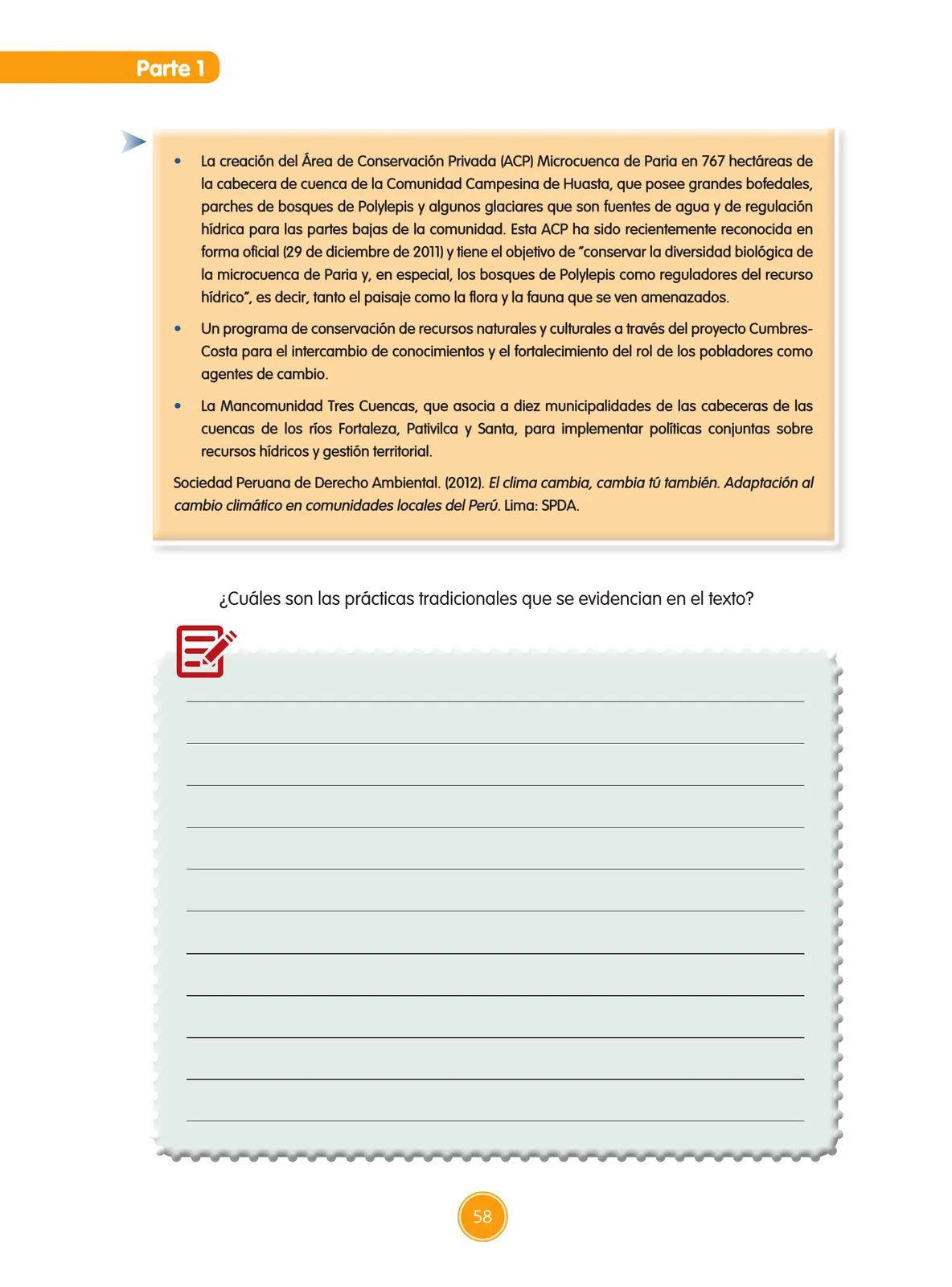 Miniatura página 59 de Guía de educación ambiental para el desarrollo sostenible : cambio climático · 2016
