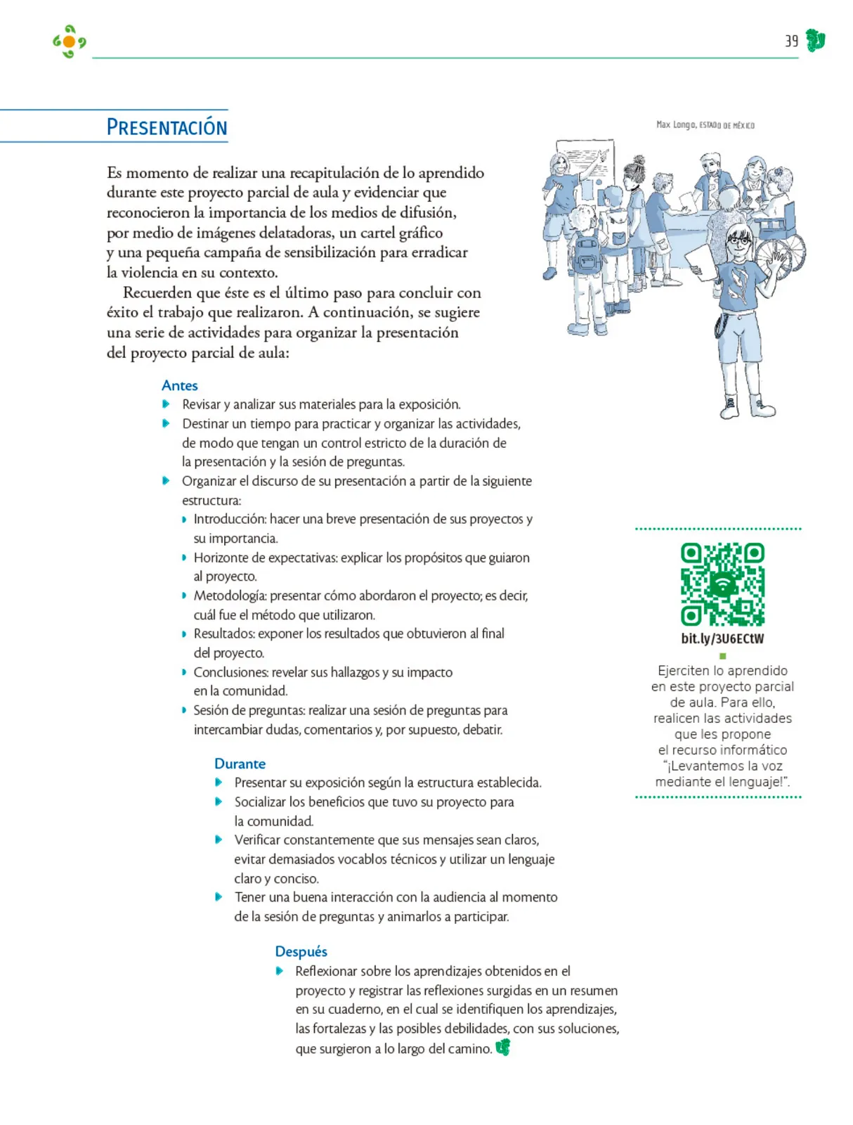 Miniatura página 40 de Colección Nanahuatzin. Nuestro libro de Proyectos.  Tomo III.  Libro de Educación Telesecundaria Grado 3°  Ciclo Escolar 2025 - 2026