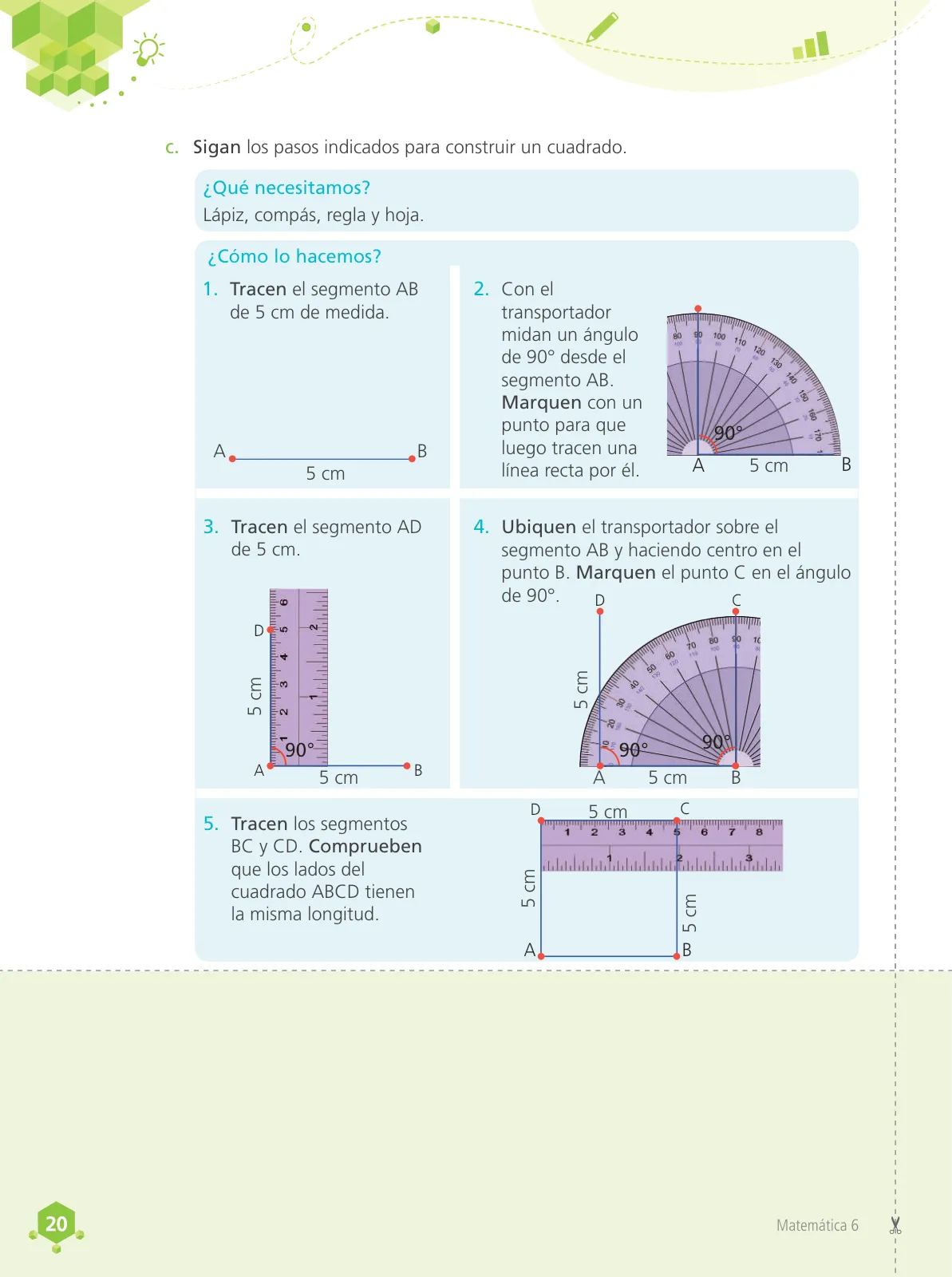 Página 22 de Matemática 6 : cuaderno de trabajo para sexto grado de Educación Primaria 2019 · 2019