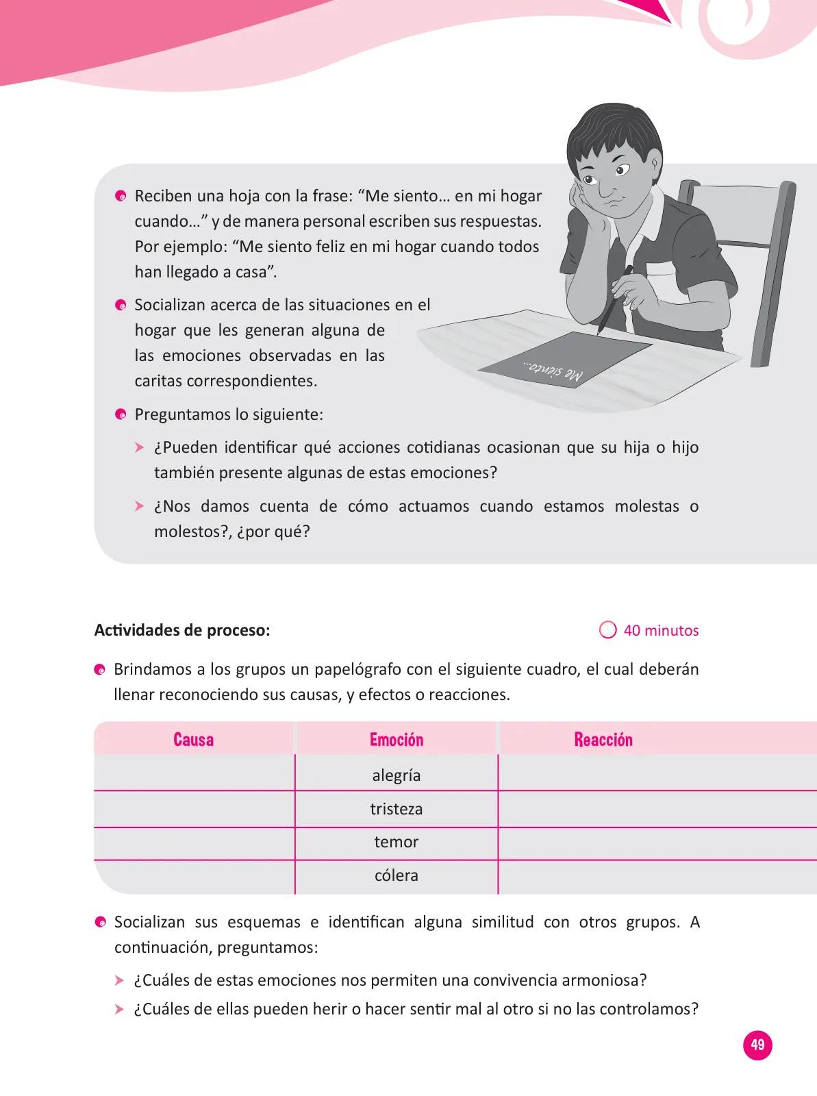 Miniatura página 51 de Guía para el trabajo docente con las familias del ciclo III de Primaria · 2016