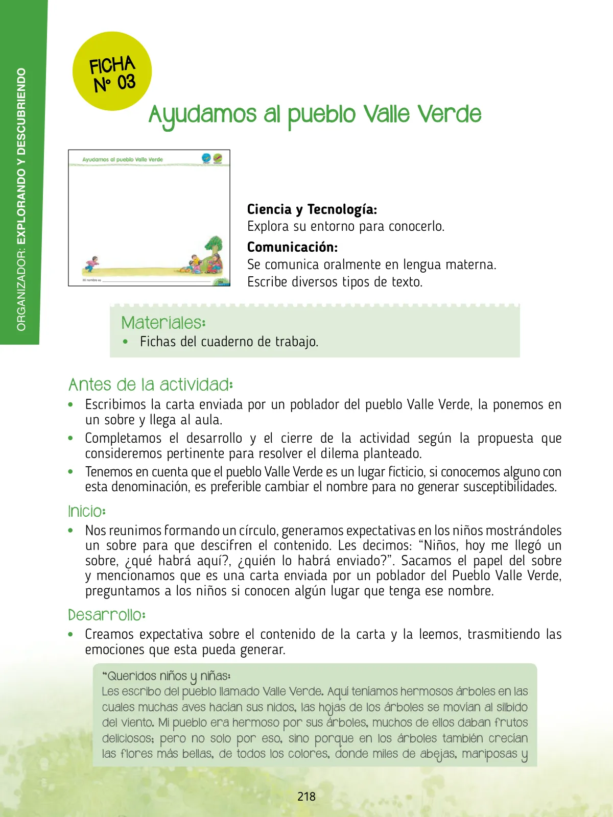 Página 220 de Agenda pedagógica 2017-2018 para docentes de II Ciclo de Instituciones de nivel de Educación Inicial · 2017