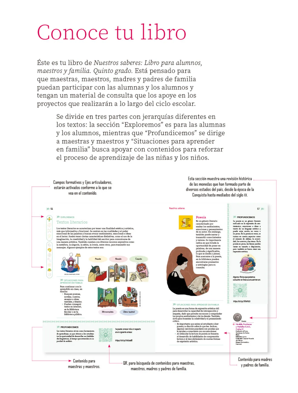 Miniatura página 6 de Nuestros saberes: Libro para alumnos, maestros y familia.   Libro de Educación Primaria Grado 5°  Ciclo Escolar 2025 - 2026