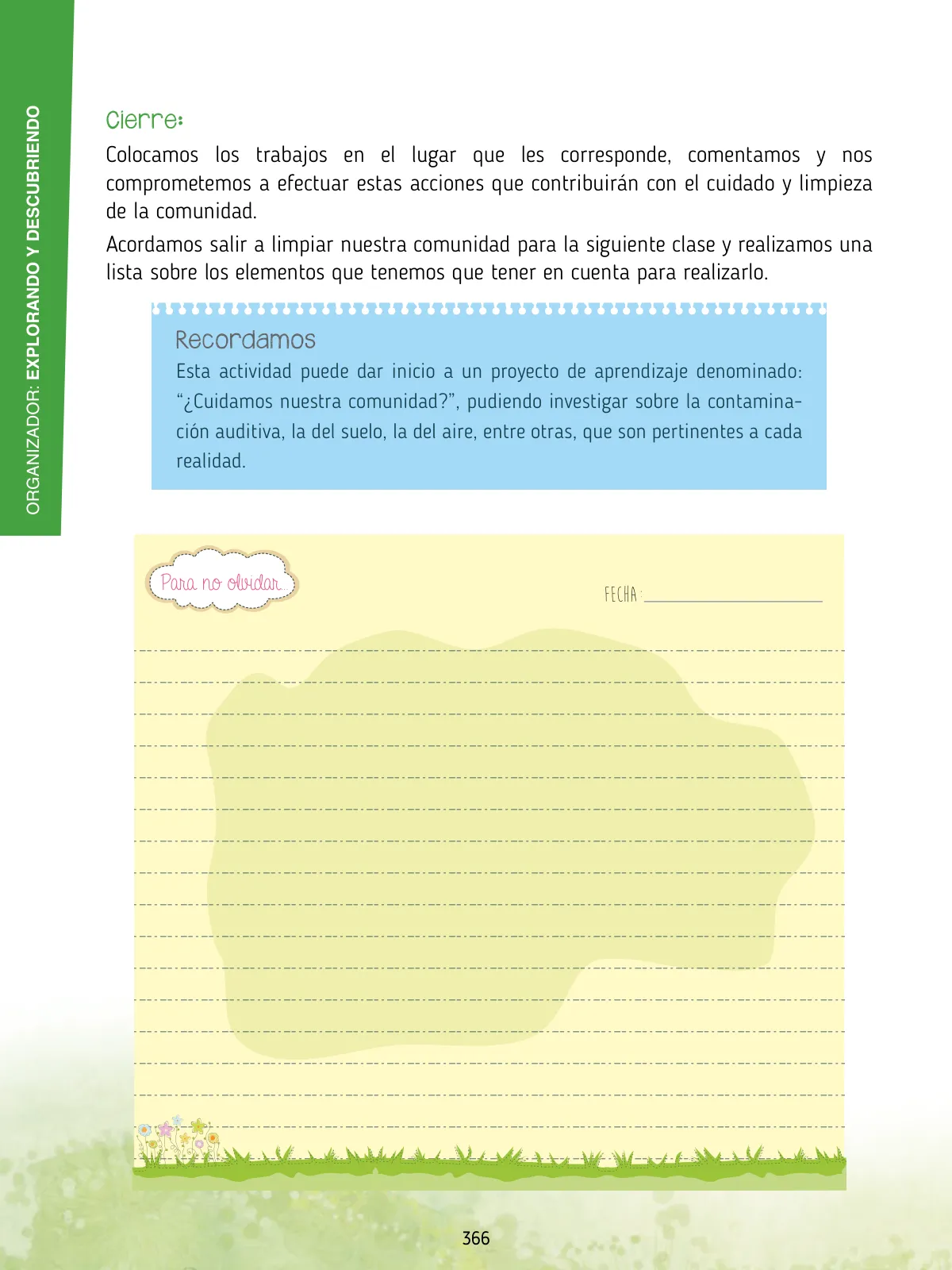 Página 368 de Agenda pedagógica 2017-2018 para docentes de II Ciclo de Instituciones de nivel de Educación Inicial · 2017