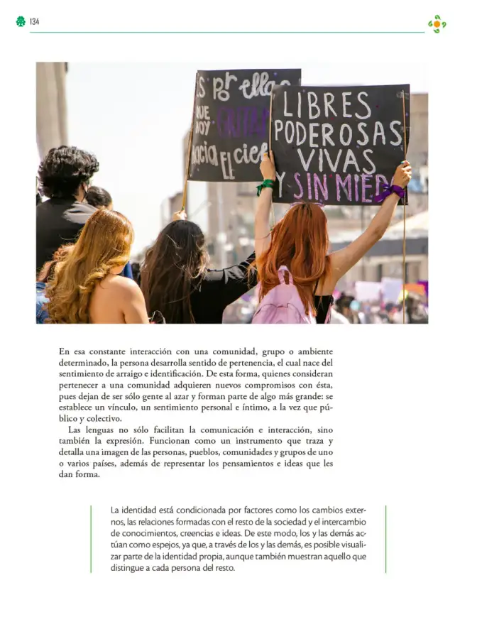 Página 135 de Colección Ximhai. Lenguajes. Libro de Educación Telesecundaria Grado 1° Ciclo Escolar 2025 - 2026