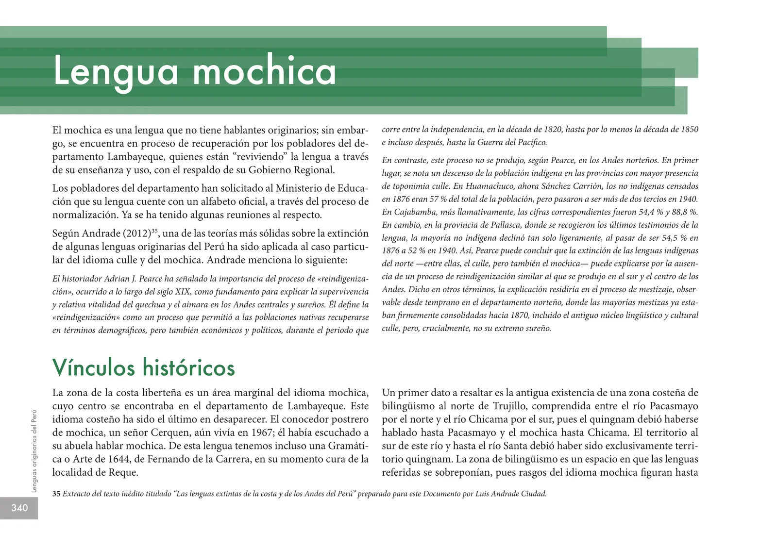 Miniatura página 342 de Lenguas originarias del Perú · 2018