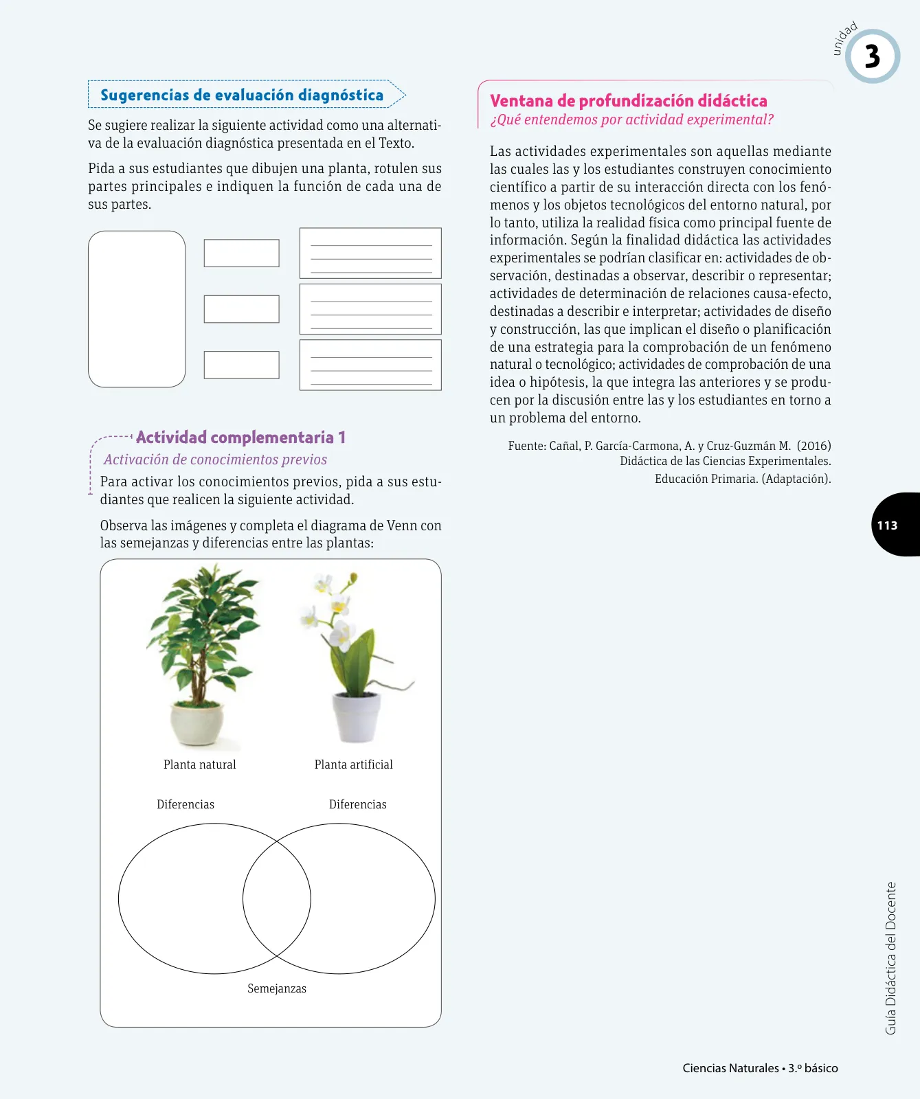 Página 14 de Ciencias Naturales – Tercero Básico | Texto del Estudiante MINEDUC – Descargar PDF · 2024