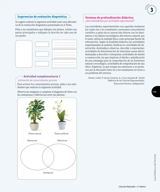 Página 14 de Ciencias Naturales – Tercero Básico | Texto del Estudiante MINEDUC – Descargar PDF · 2024