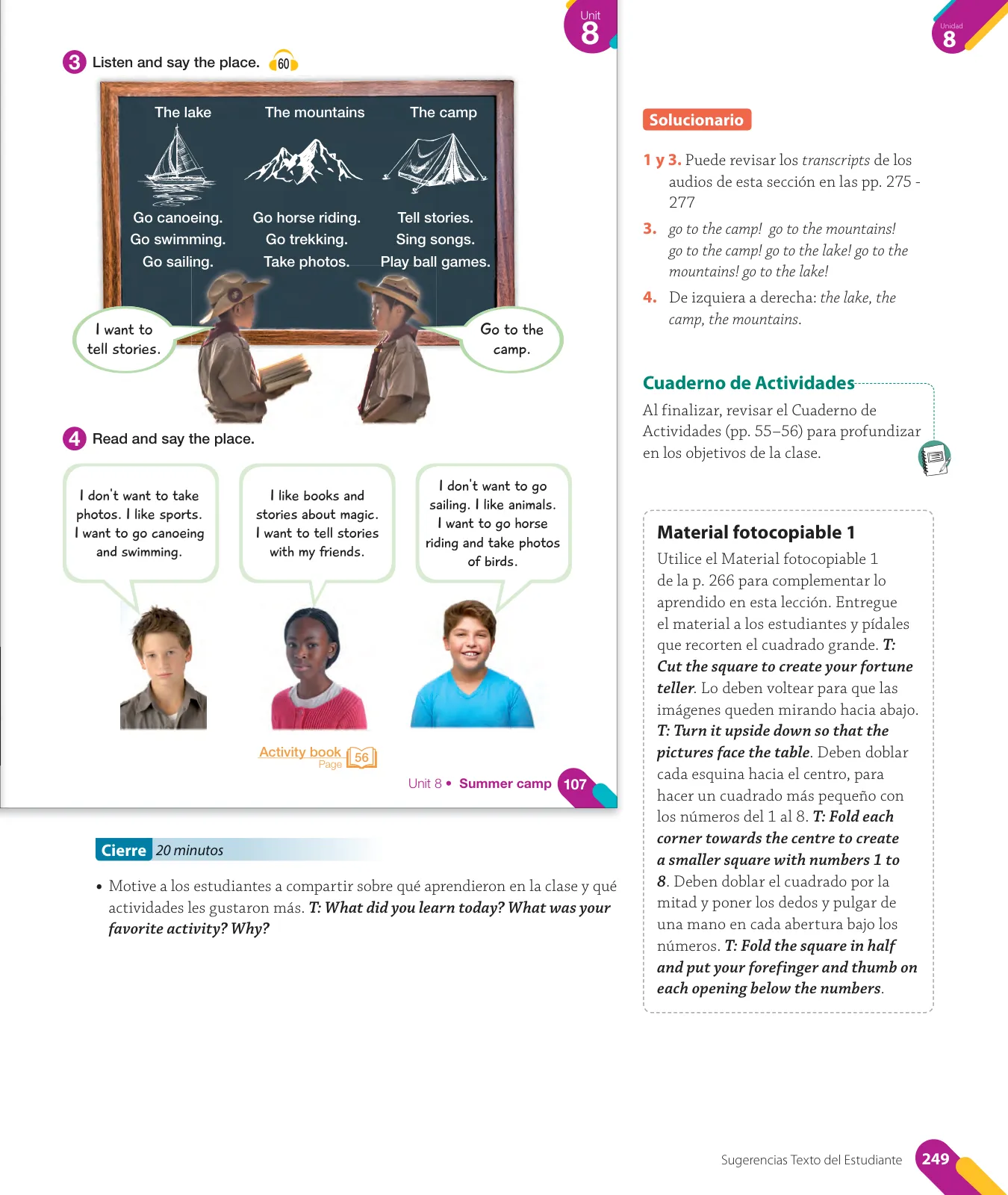 Página 113 de Inglés – Cuarto Básico | Texto del Estudiante MINEDUC – Descargar PDF · 2024