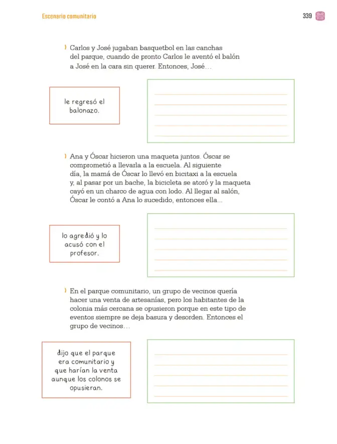Página 342 de Proyectos Comunitarios. Libro de Educación Primaria Grado 3° Ciclo Escolar 2025 - 2026