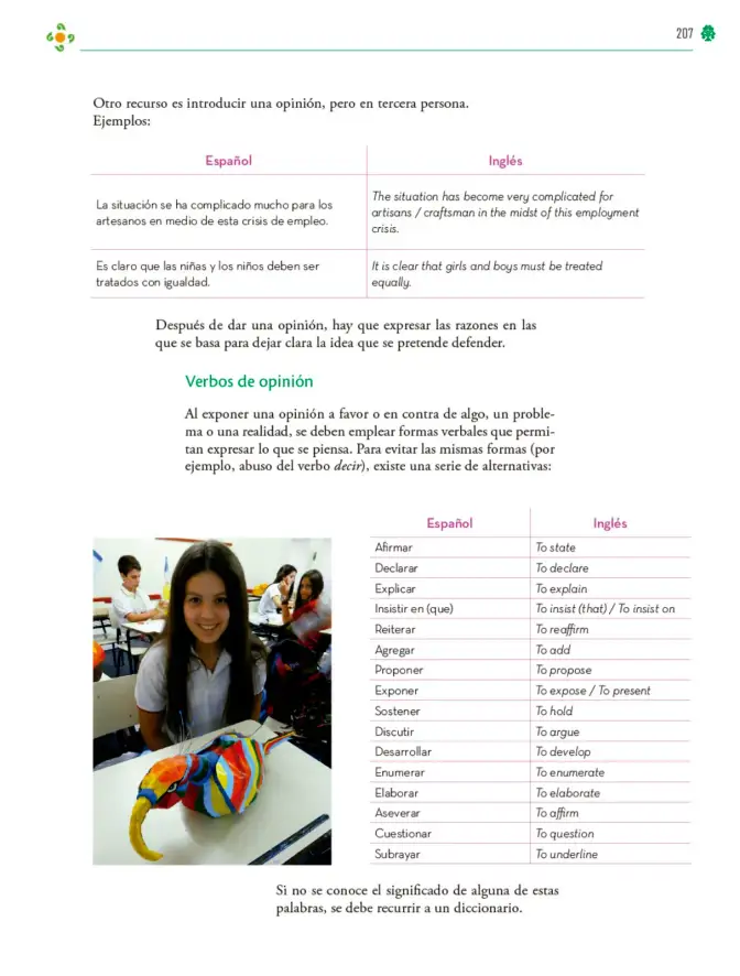 Página 208 de Colección Ximhai. Lenguajes. Libro de Educación Telesecundaria Grado 1° Ciclo Escolar 2025 - 2026