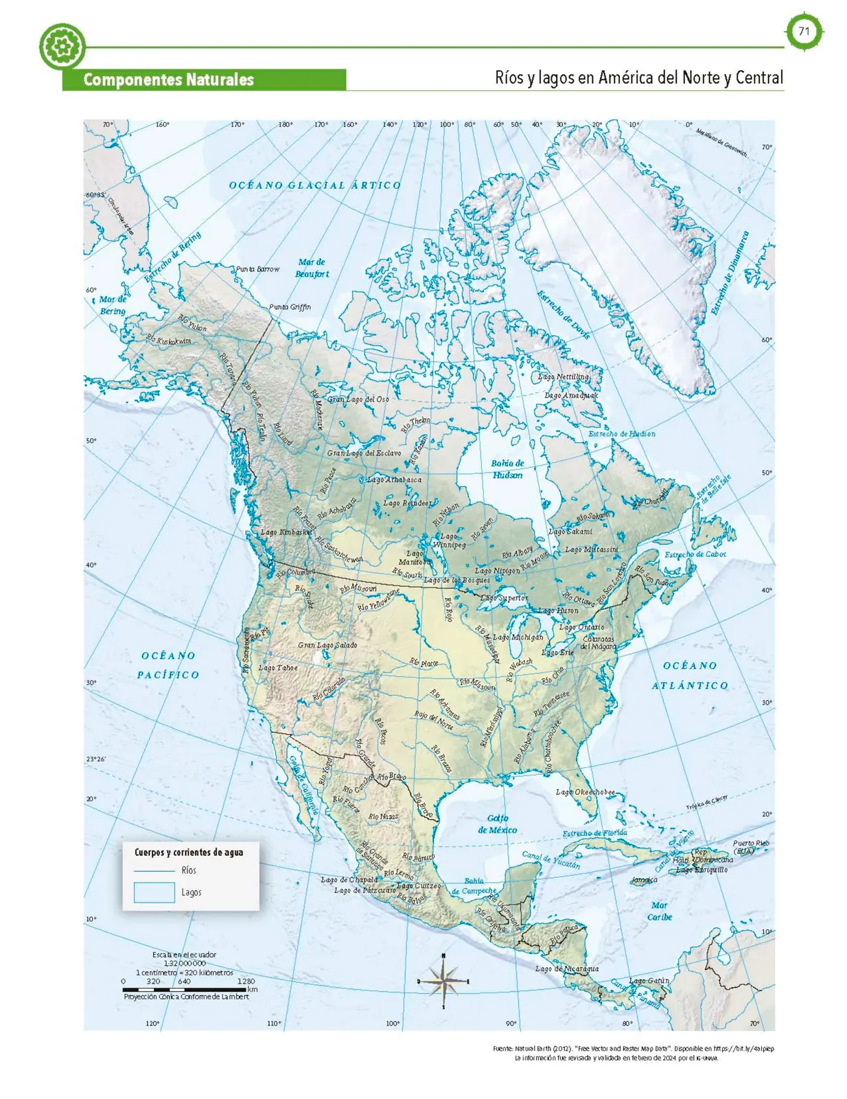 Miniatura página 72 de Cartografía de México y el mundo.   Libro de Educación Primaria Grado 4°  Ciclo Escolar 2025 - 2026