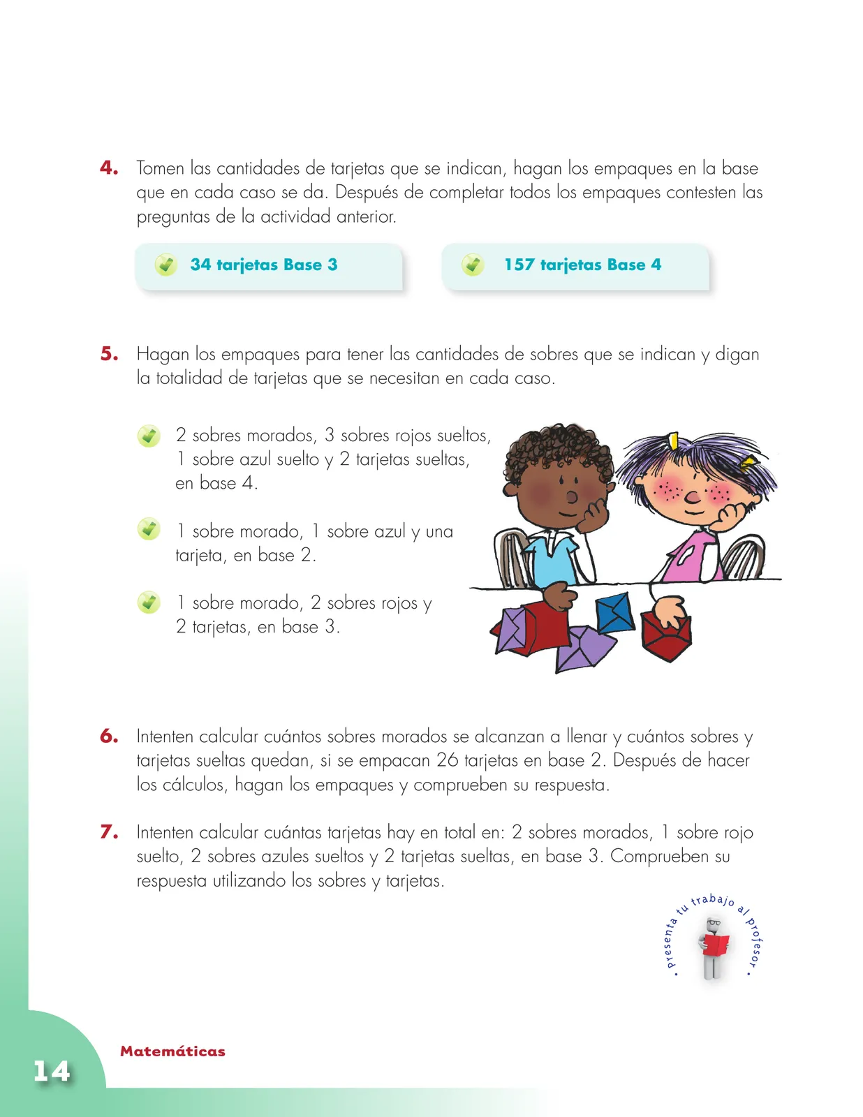 Página 14 de Matematica 4° · Cartilla 01