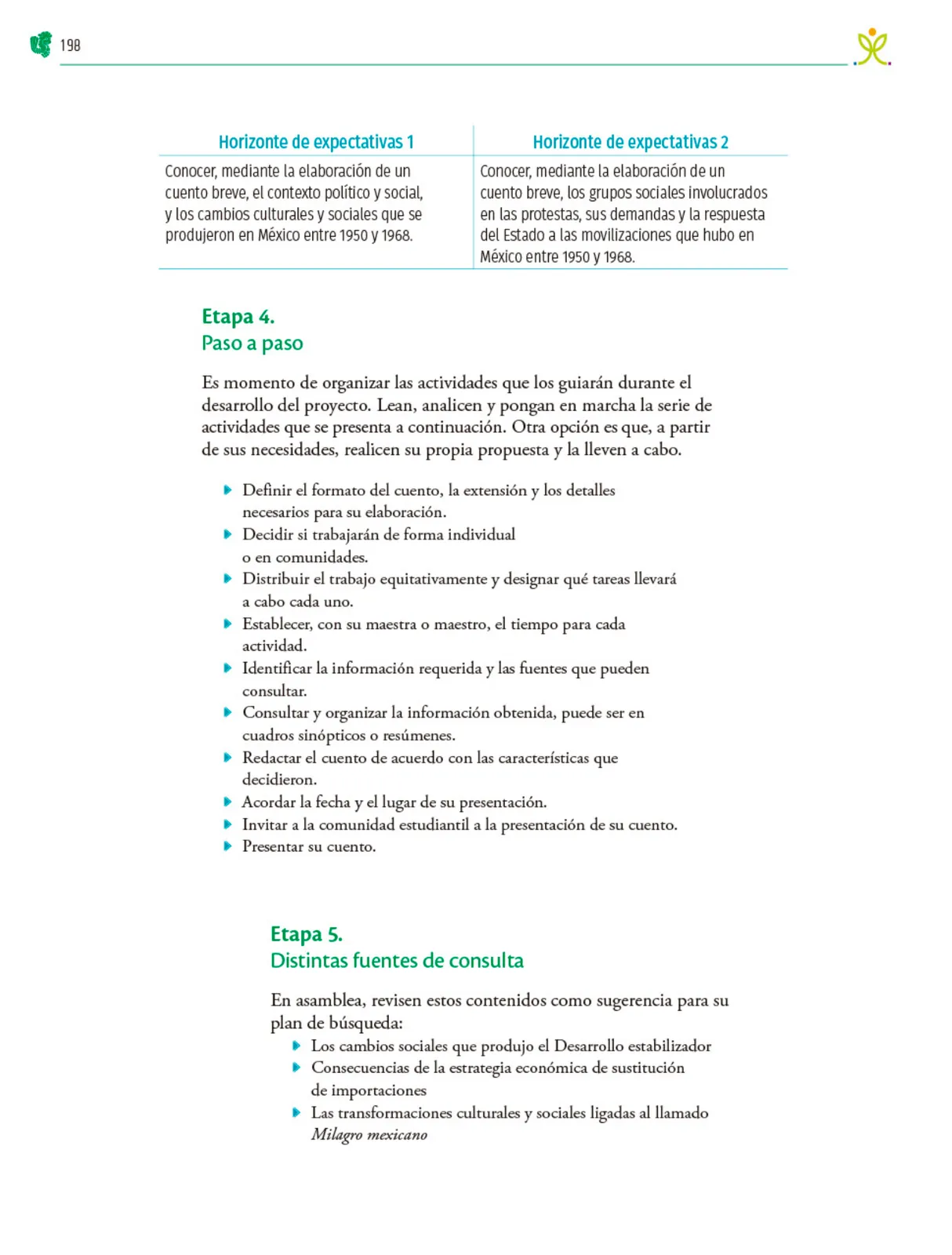 Página 199 de Colección Sk´asolil. Nuestro libro de Proyectos. Tomo III. Libro de Educación Telesecundaria Grado 2° Ciclo Escolar 2025 - 2026