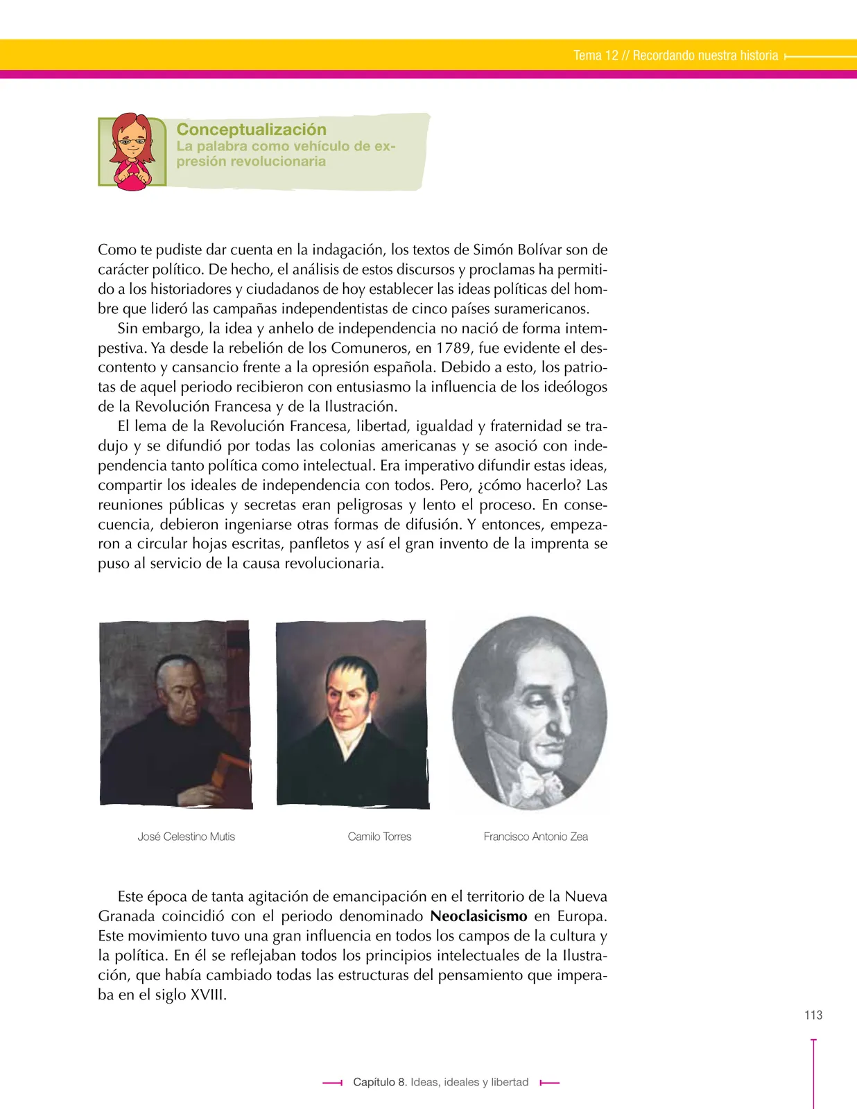 Página 113 de Lenguaje 8° · Secundaria Activa
