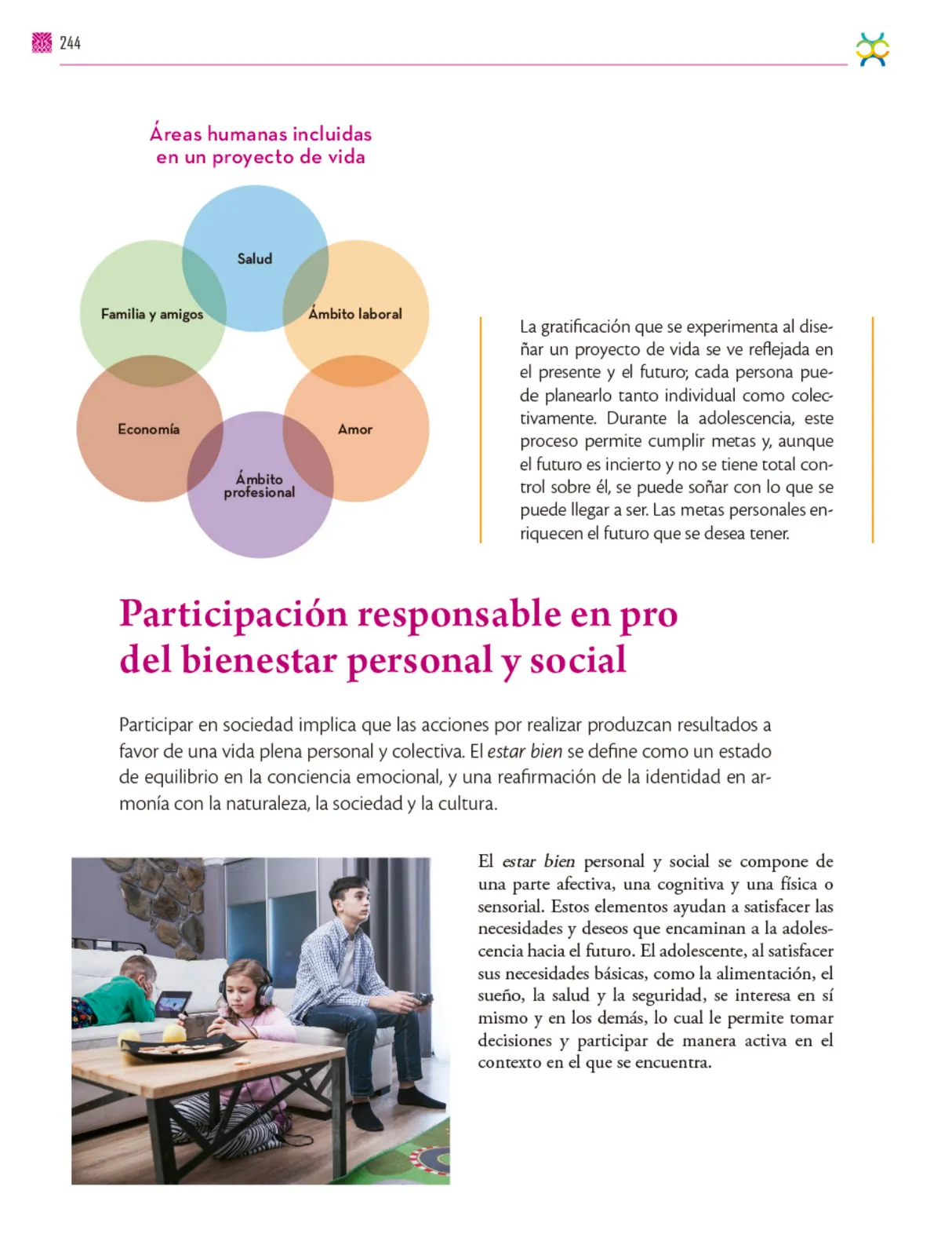 Miniatura página 245 de Colección Ximhai. De lo humano y lo comunitario.   Libro de Educación Secundaria Grado 1°  Ciclo Escolar 2025 - 2026