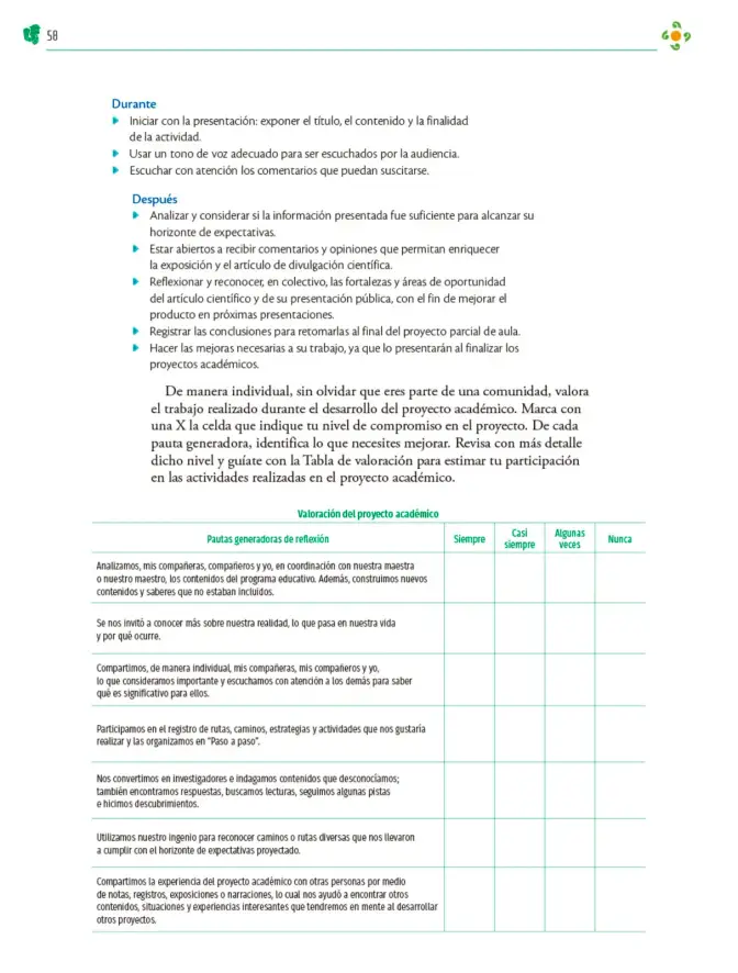Página 59 de Colección Nanahuatzin. Nuestro libro de Proyectos. Tomo III. Libro de Educación Telesecundaria Grado 3° Ciclo Escolar 2025 - 2026