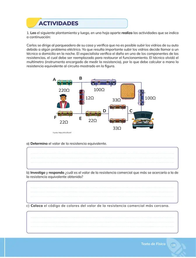 Página 136 de Fisica 3° · Bgu 3 Fisica 2024 · 2024