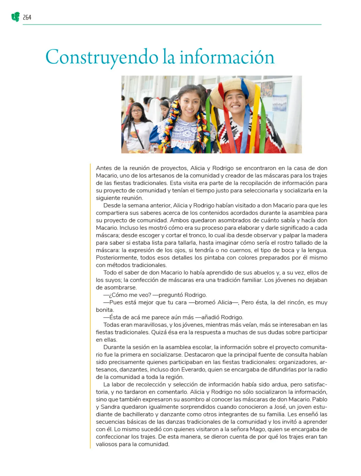 Miniatura página 265 de Colección Nanahuatzin. Nuestro libro de Proyectos.  Tomo II.  Libro de Educación Telesecundaria Grado 3°  Ciclo Escolar 2025 - 2026