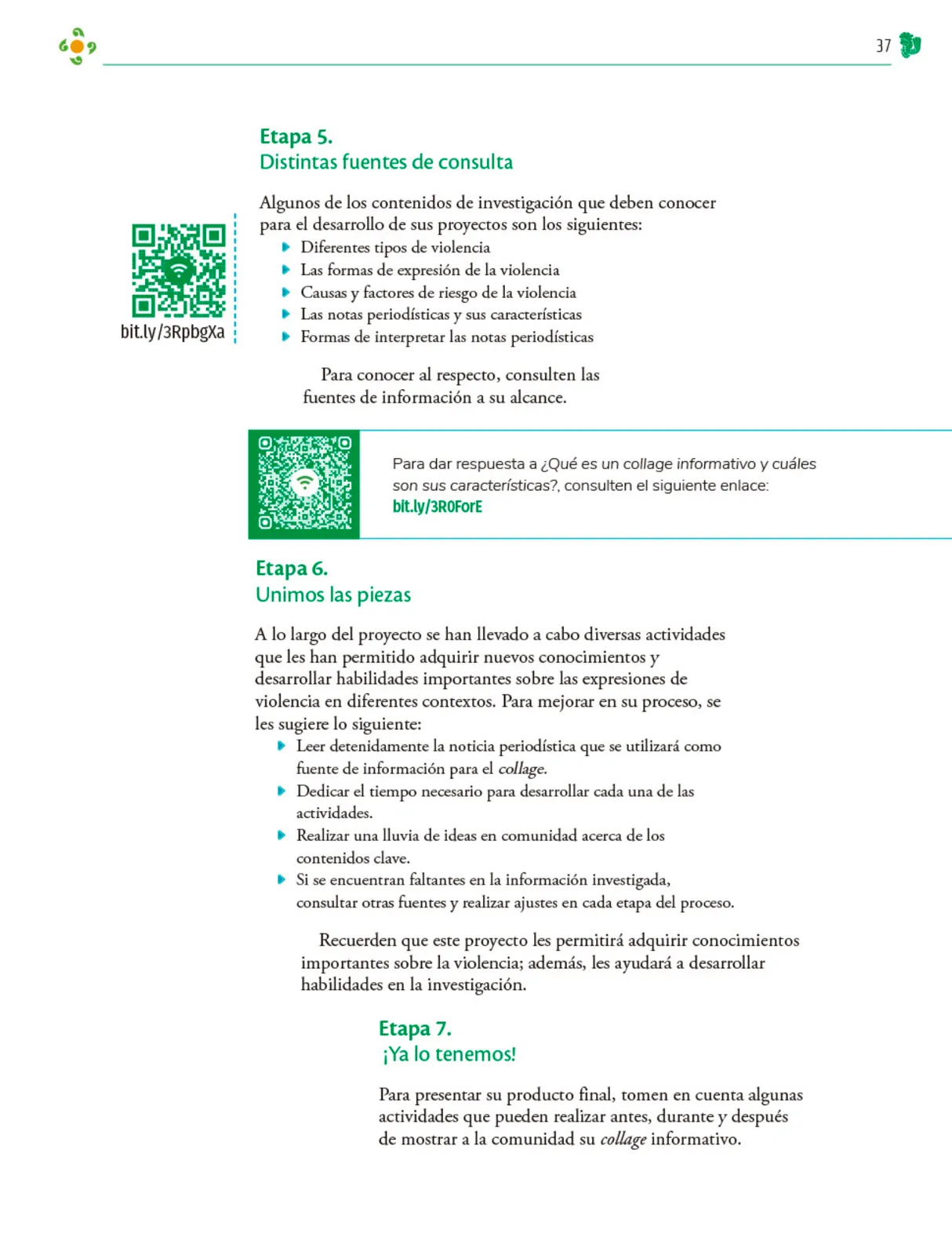 Miniatura página 38 de Colección Ximhai. Nuestro libro de Proyectos.  Tomo III.  Libro de Educación Telesecundaria Grado 1°  Ciclo Escolar 2025 - 2026