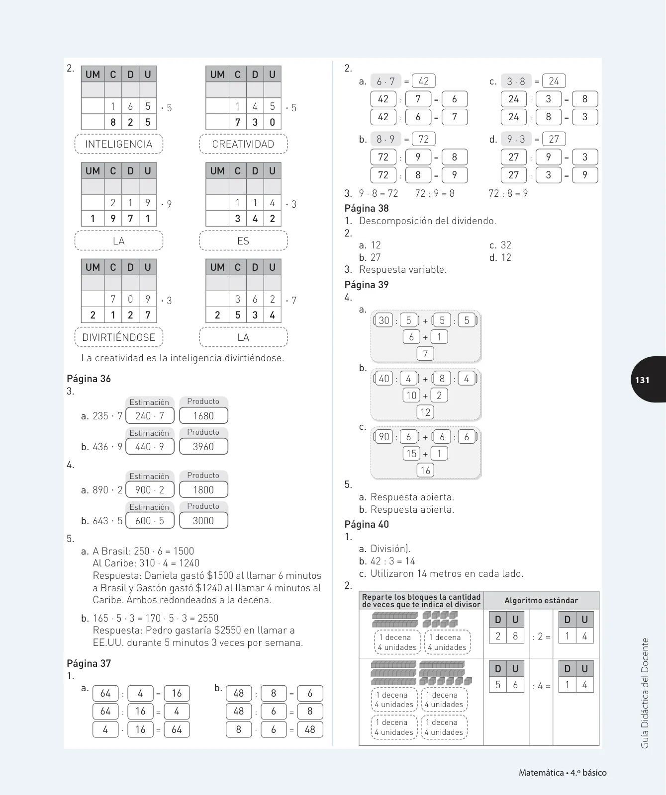 Miniatura página 320 de Matemática – Cuarto Básico | Texto del Estudiante MINEDUC – Descargar PDF · 2024
