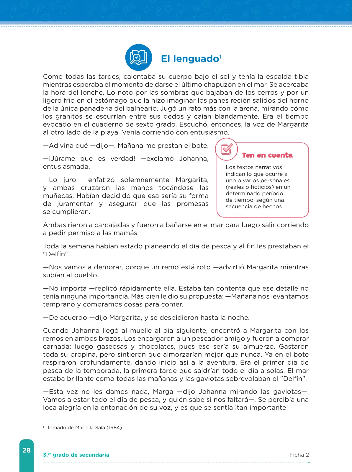 Página 30 de Fichas de aprendizaje de Comunicación 3 · 2024