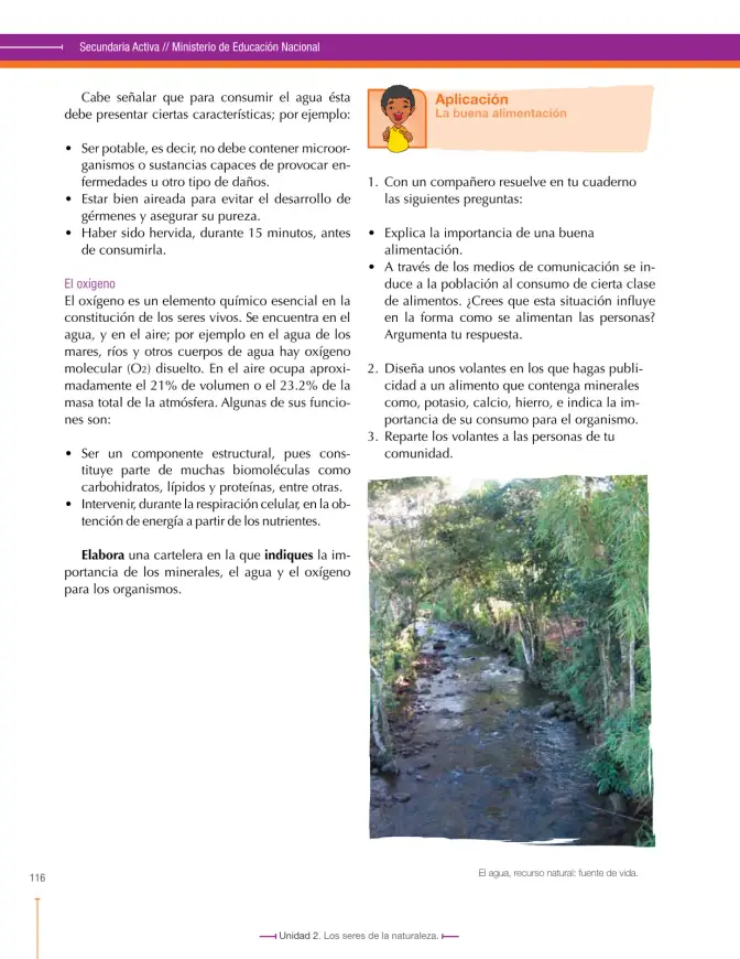 Página 116 de Ciencias Naturales 7° · Secundaria Activa