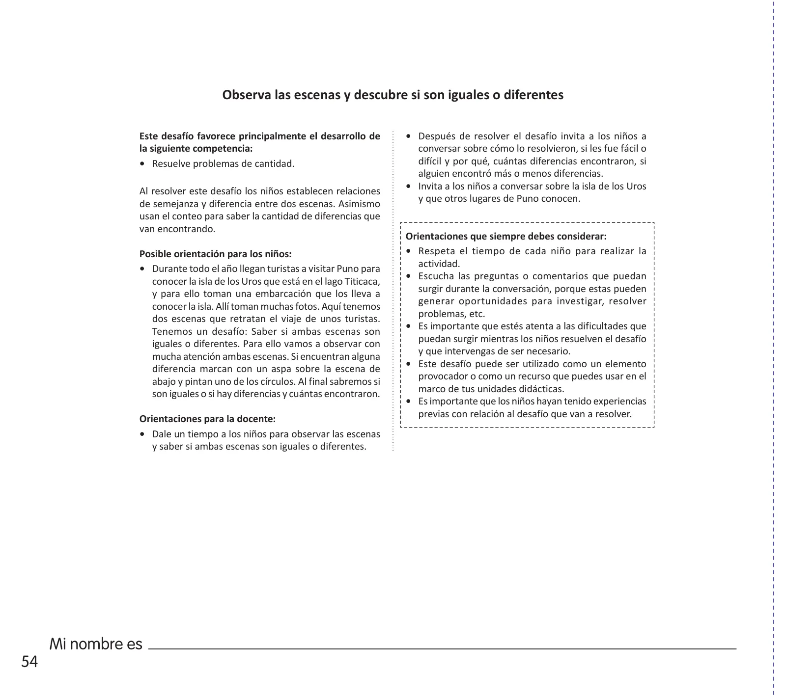 Página 56 de Crea, resuelve y aprende. Material impreso para niñas y niños de 4 años · 2024