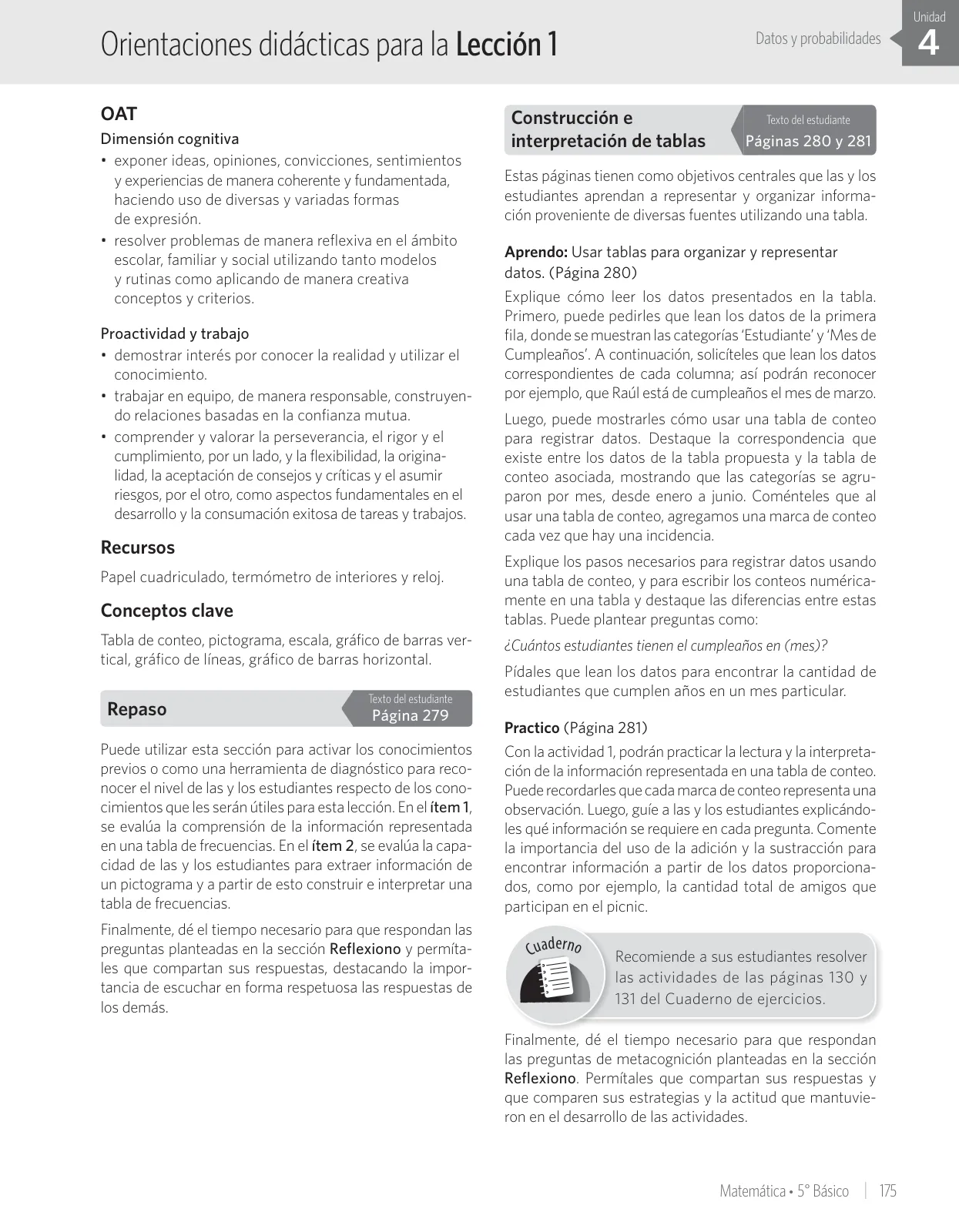 Página 191 de Matemática – Quinto Básico | Texto del Estudiante MINEDUC – Descargar PDF · 2024