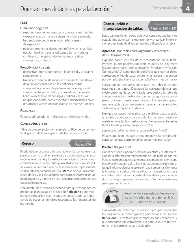 Página 191 de Matemática – Quinto Básico | Texto del Estudiante MINEDUC – Descargar PDF · 2024