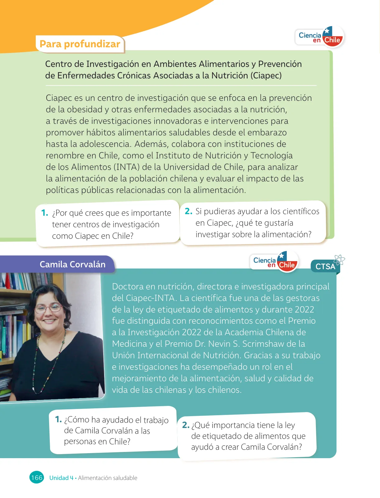 Página 168 de Ciencias Naturales – Tercero Básico | Texto del Estudiante MINEDUC – Descargar PDF · 2024