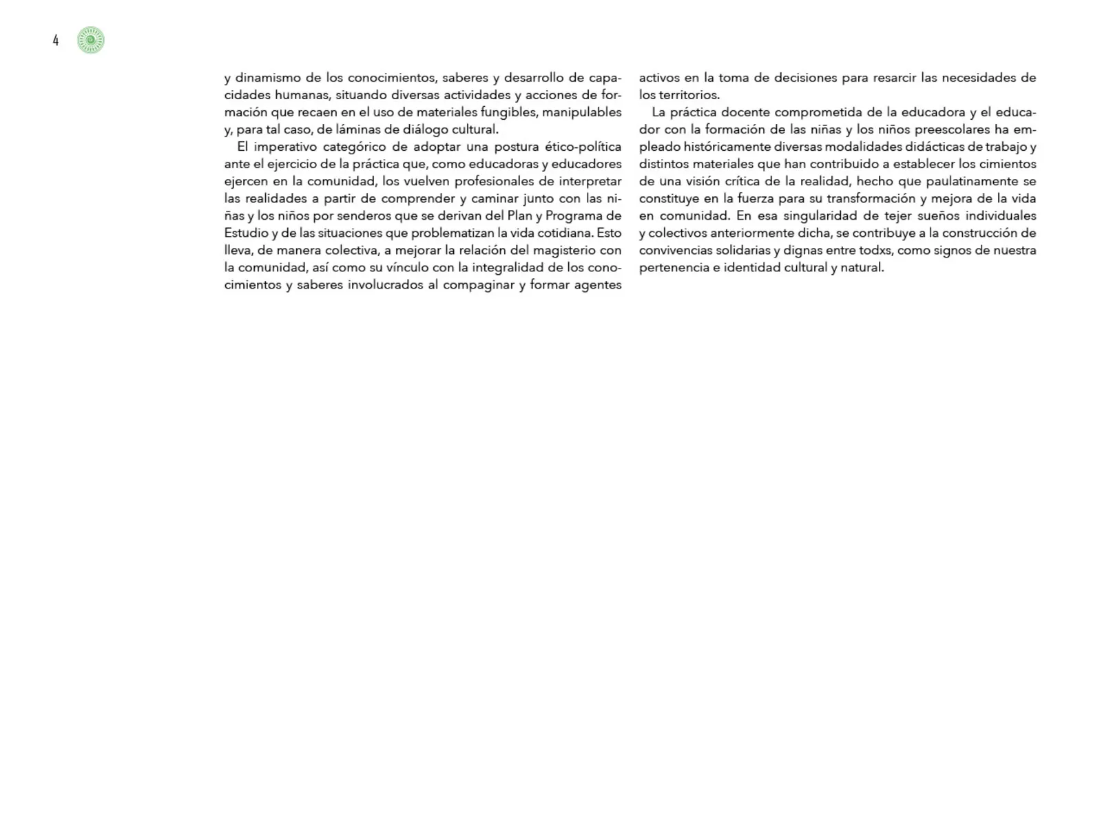 Página 5 de Posibilidades de trabajo para la acción transformadora y el codiseño. Ficheros. Fase 2 Libro de Educación Preescolar Grado 1°, 2°, 3° Ciclo Escolar 2025 - 2026