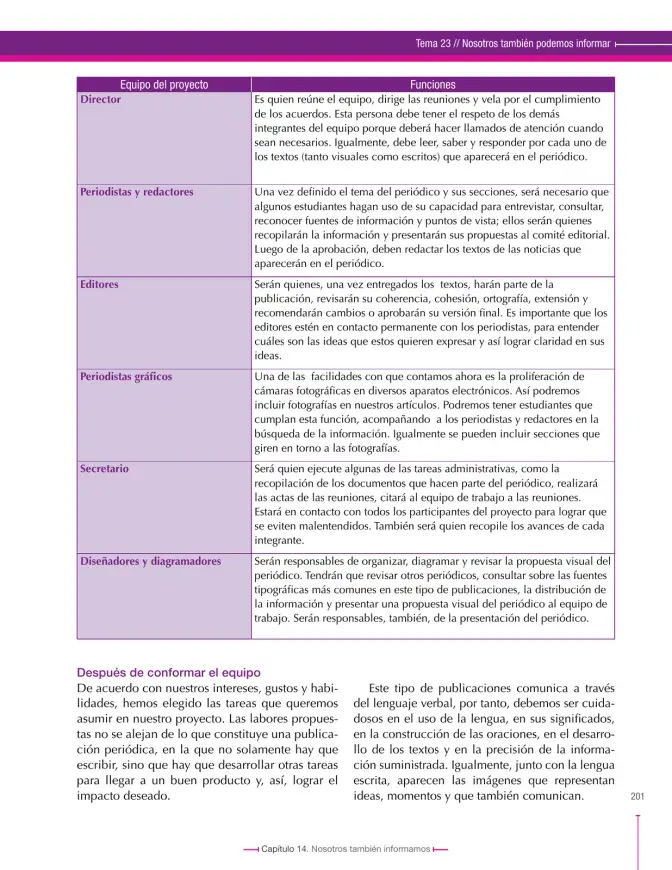Página 201 de Lenguaje 9° · Secundaria Activa
