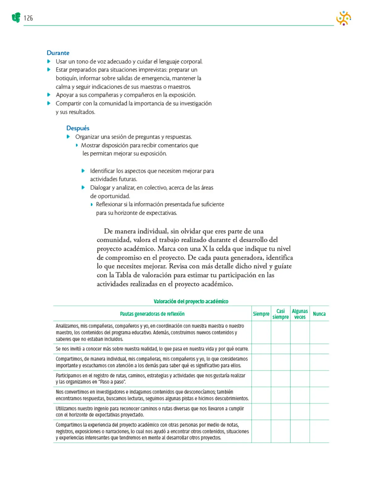 Miniatura página 127 de Colección Nanahuatzin. Nuestro libro de Proyectos.  Tomo II.  Libro de Educación Telesecundaria Grado 3°  Ciclo Escolar 2025 - 2026
