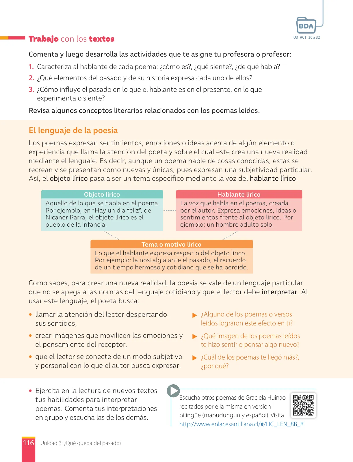 Miniatura página 118 de Lengua y Literatura – Octavo Básico | Texto del Estudiante MINEDUC – Descargar PDF · 2024