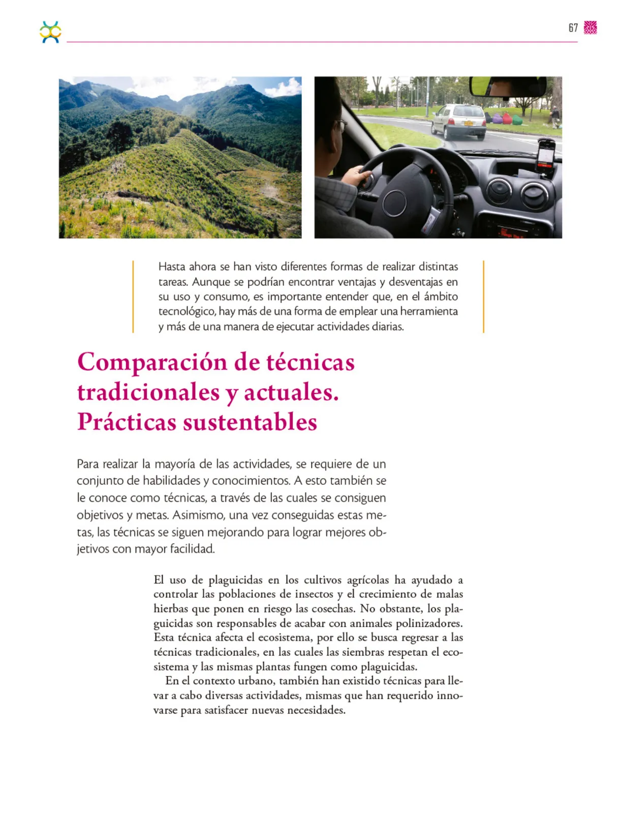 Miniatura página 68 de Colección Ximhai. De lo humano y lo comunitario.   Libro de Educación Secundaria Grado 1°  Ciclo Escolar 2025 - 2026