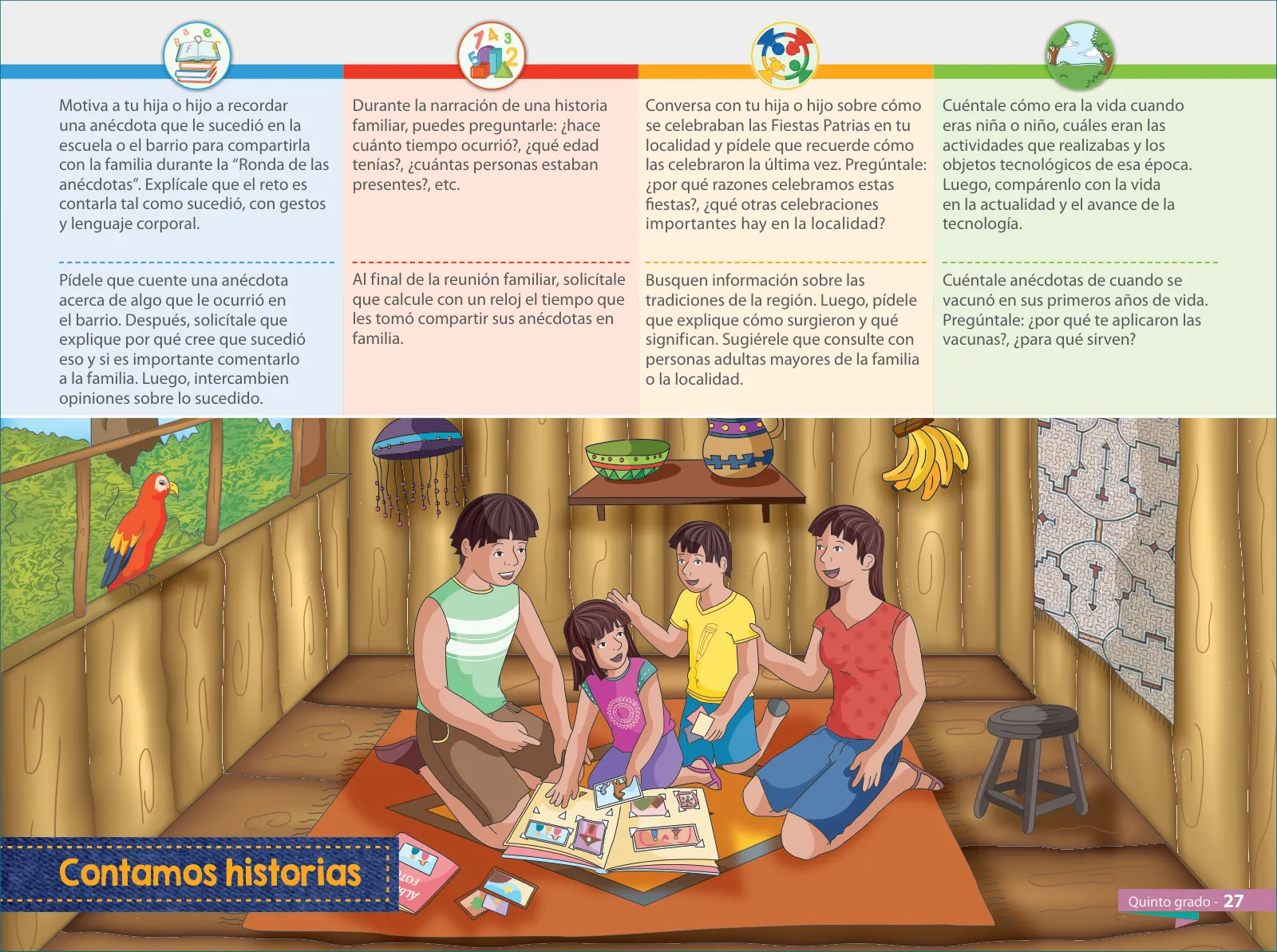 Página 29 de Aprendemos juntos en familia : guía dirigida a madres y padres. Quinto grado de Educación Primaria · 2019