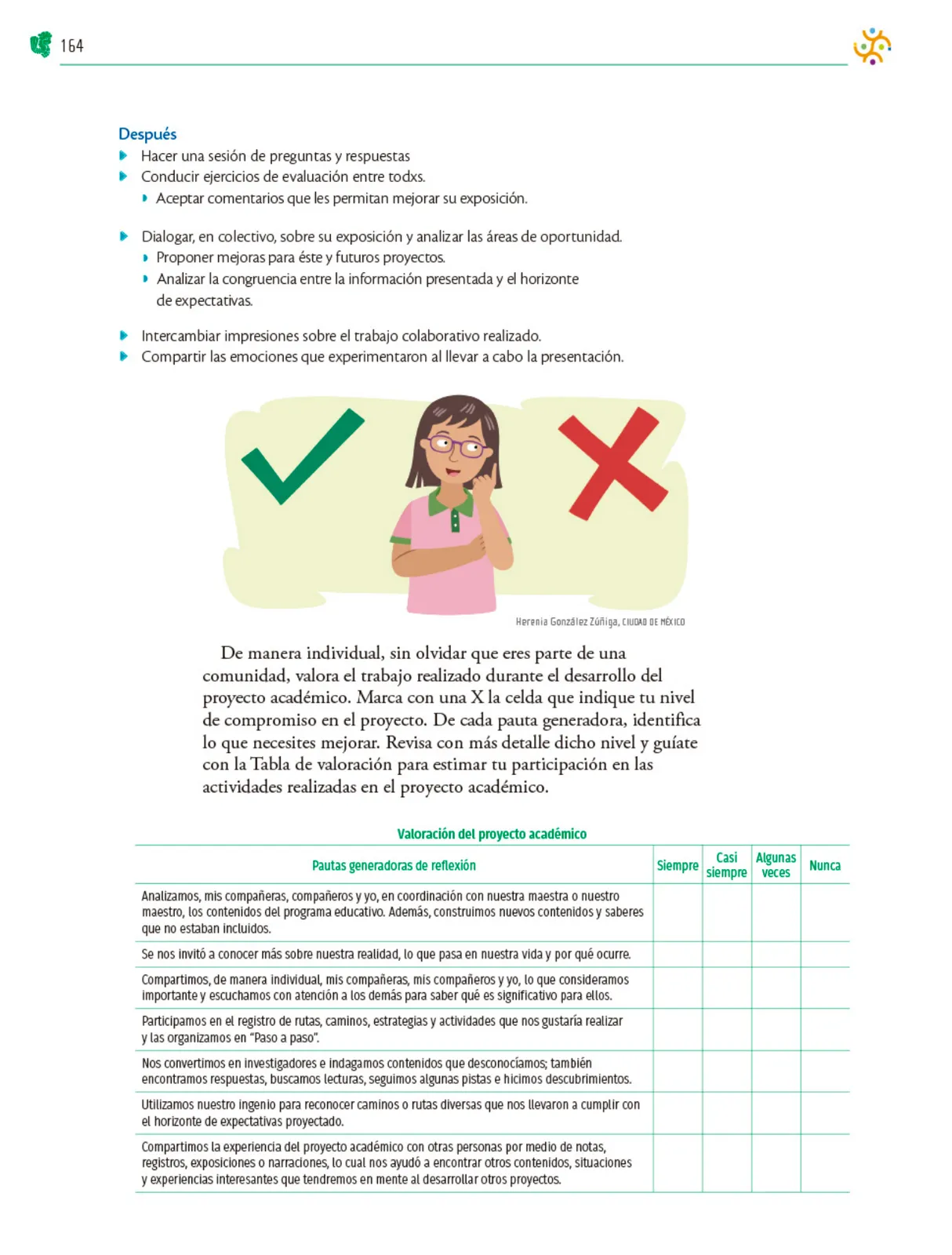 Página 165 de Colección Nanahuatzin. Nuestro libro de Proyectos.  Tomo II.  Libro de Educación Telesecundaria Grado 3°  Ciclo Escolar 2025 - 2026