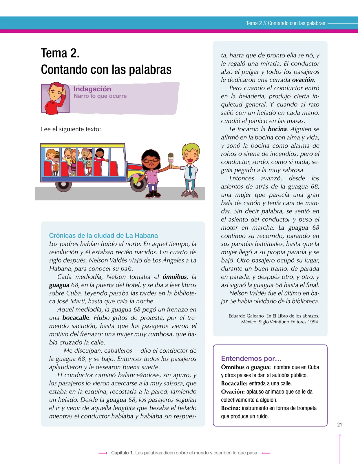 Página 21 de Lenguaje 6° · Secundaria Activa