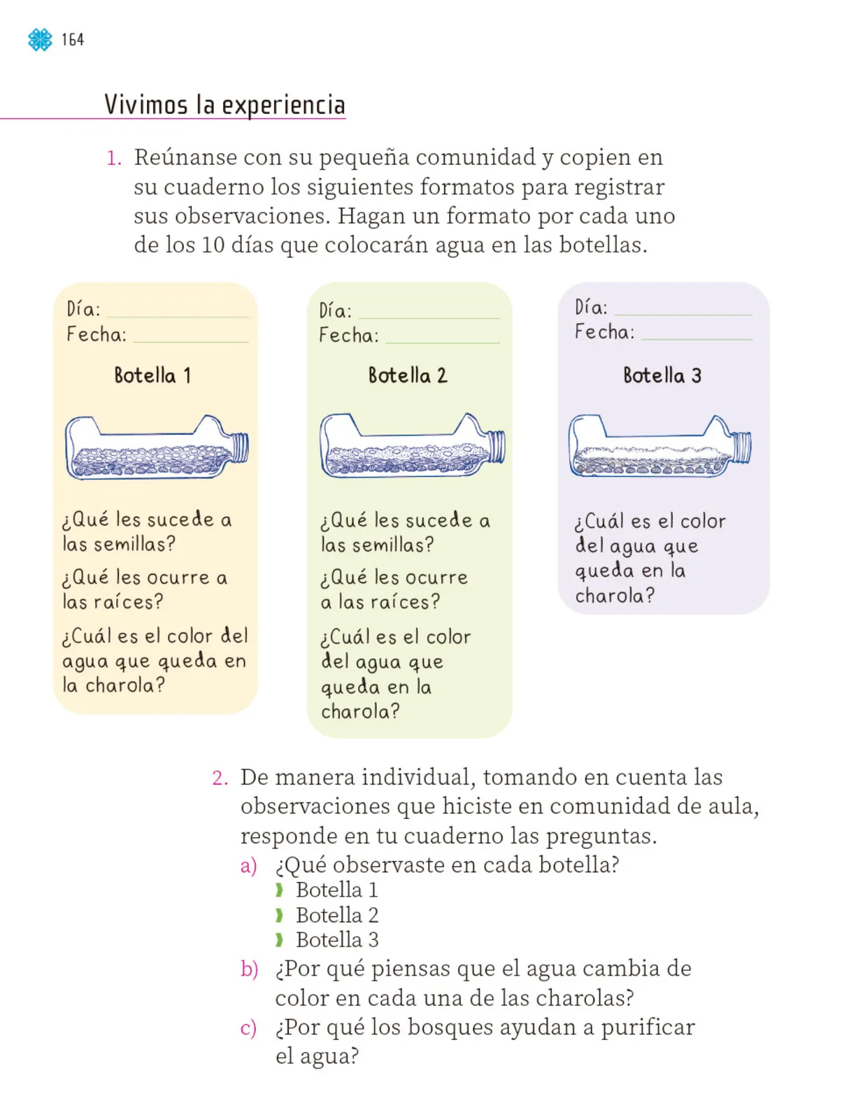 Miniatura página 165 de Proyectos de Aula.   Libro de Educación Primaria Grado 1°  Ciclo Escolar 2025 - 2026