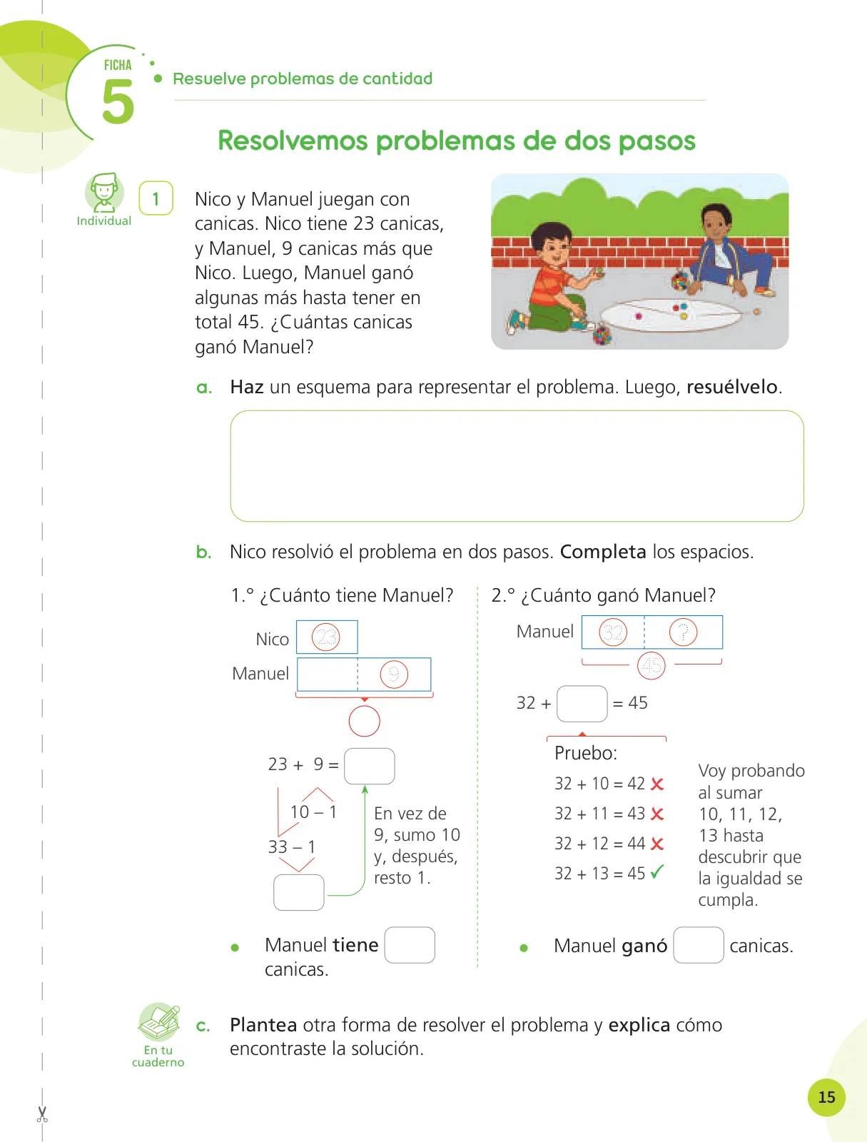 Miniatura página 17 de Cuadernillo de Matemática 3, tercer grado de Primaria · 2023