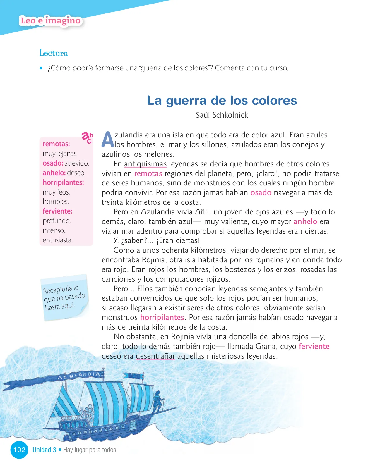 Miniatura página 104 de Lenguaje y Comunicación – Cuarto Básico | Texto del Estudiante MINEDUC – Descargar PDF · 2024