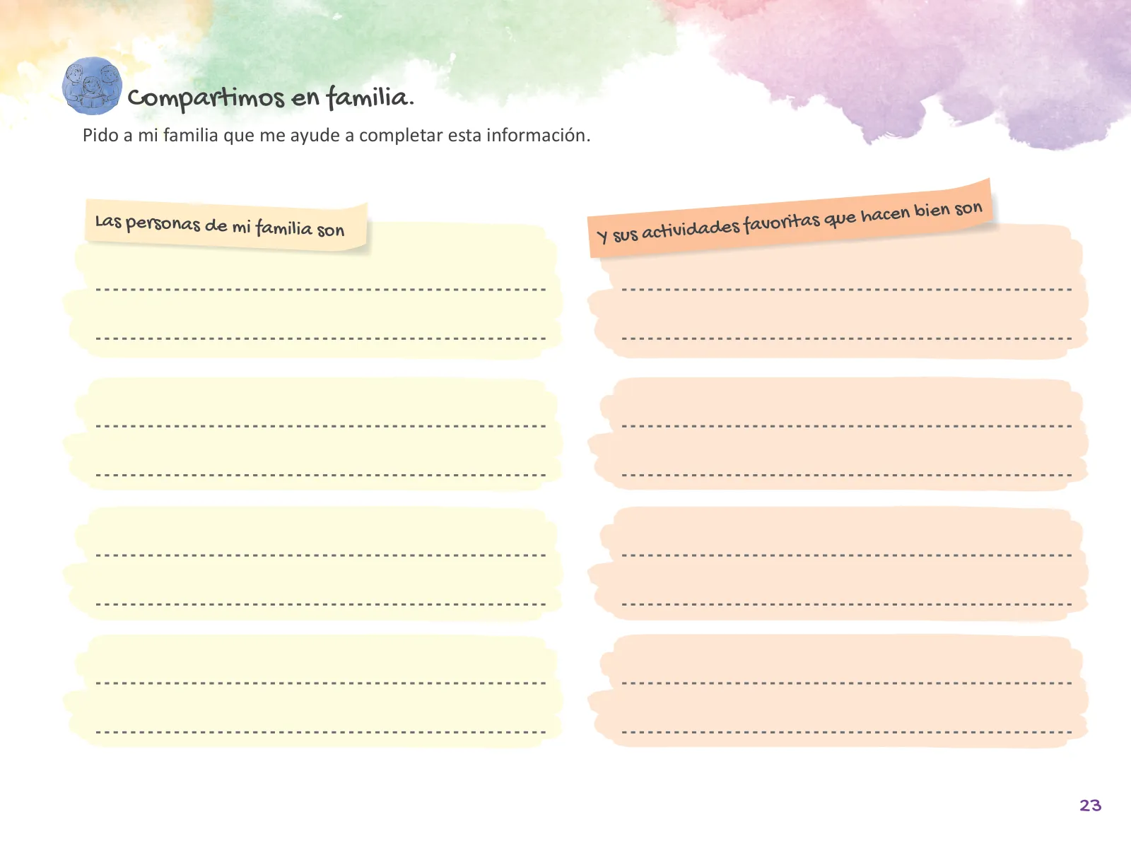 Miniatura página 25 de Cuadernillo de Tutoría Segundo Grado Educación Primaria 2019 · 2019