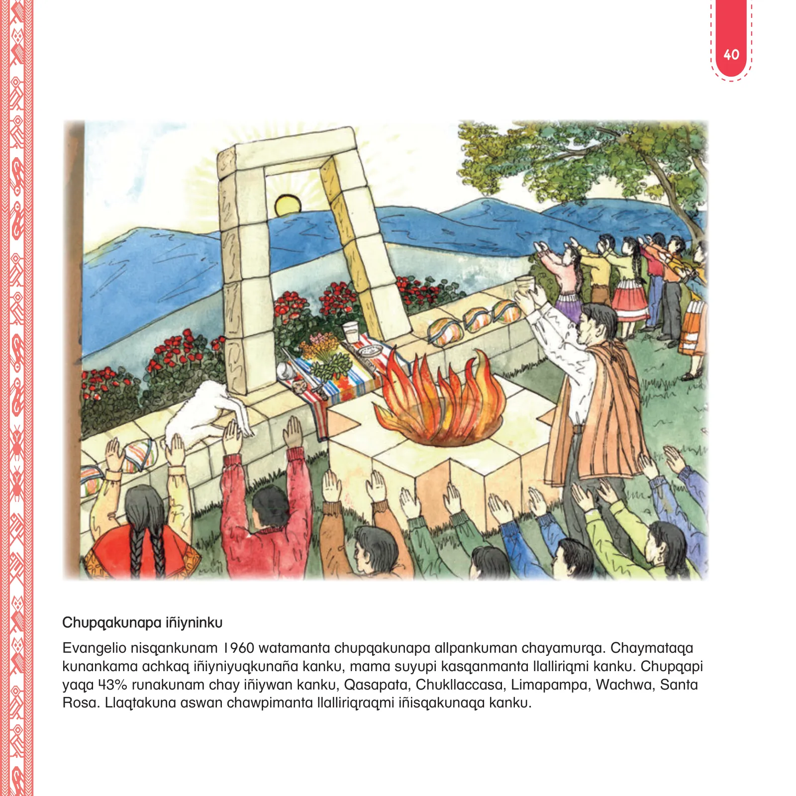 Página 42 de Anqarakunapa kawsakuyninmanta. Literatura 2 - 4° Primaria - Quechua chanka · 2023