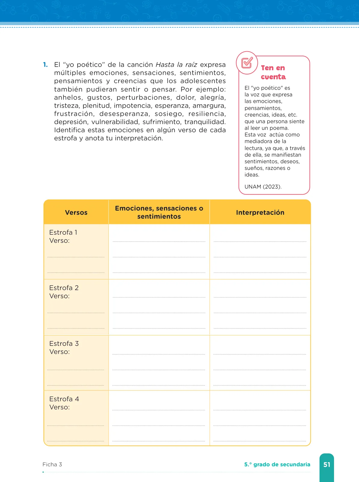 Miniatura página 53 de Fichas de aprendizaje de Comunicación 5 · 2024