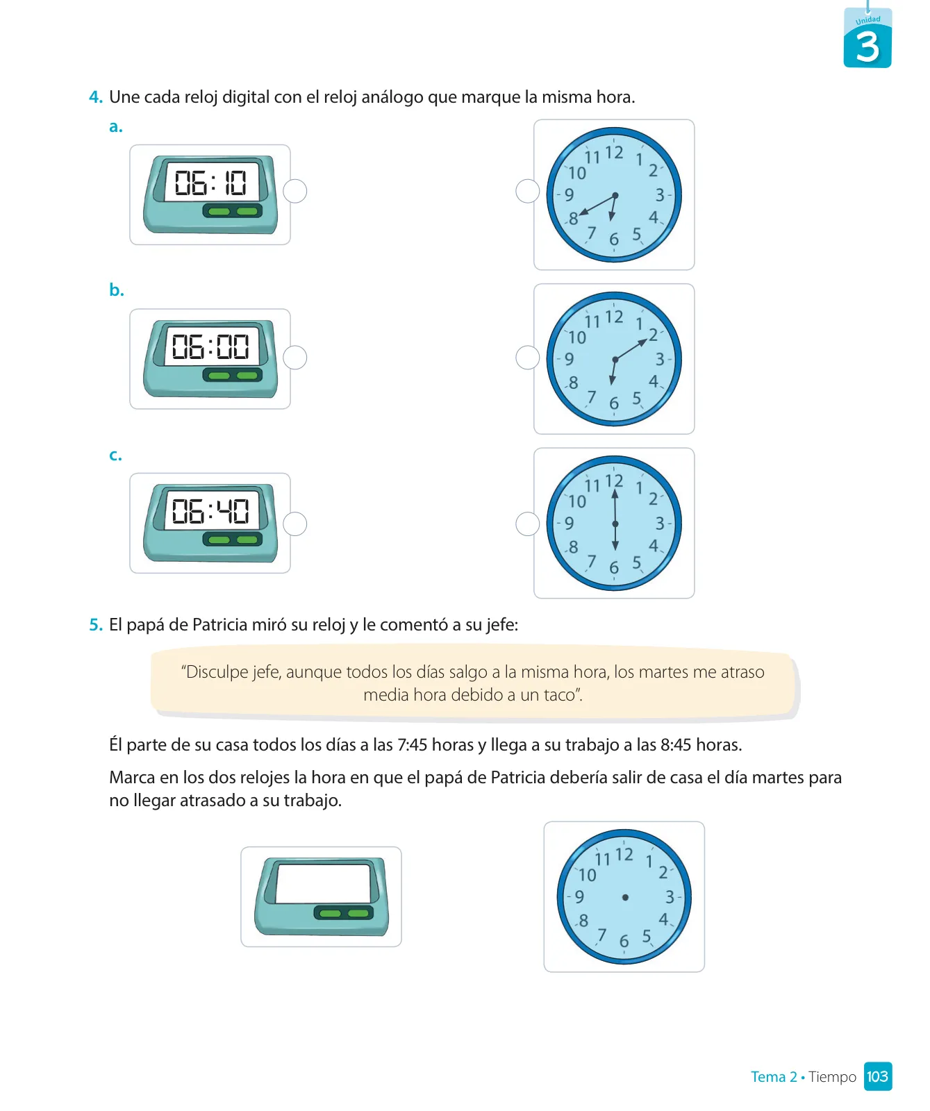 Página 105 de Matemática – Tercero Básico | Texto del Estudiante MINEDUC – Descargar PDF · 2024